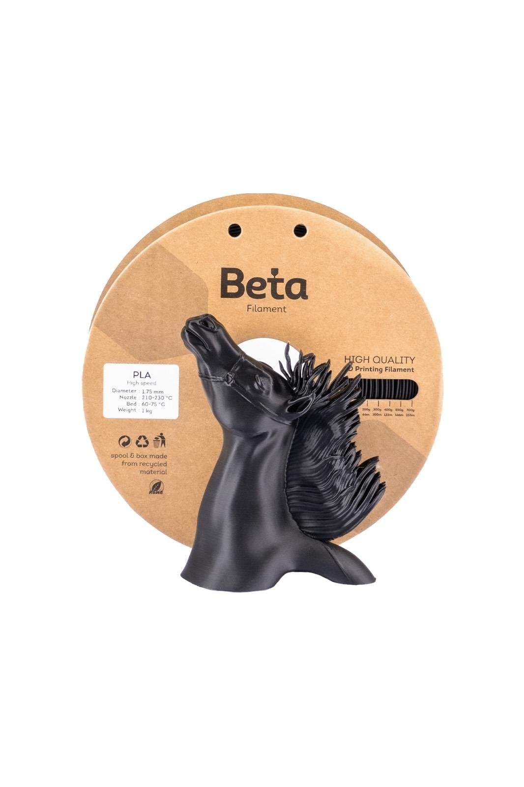 Beta PLA High-Speed Filament Black(Siyah) - 1KG