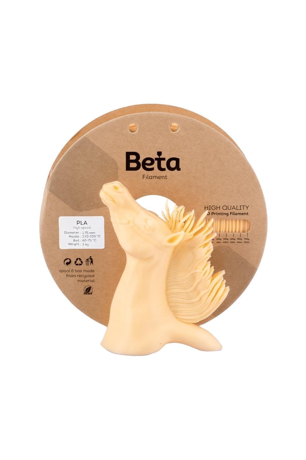 Beta PLA High-Speed Filament Cream(Krem) - 1KG