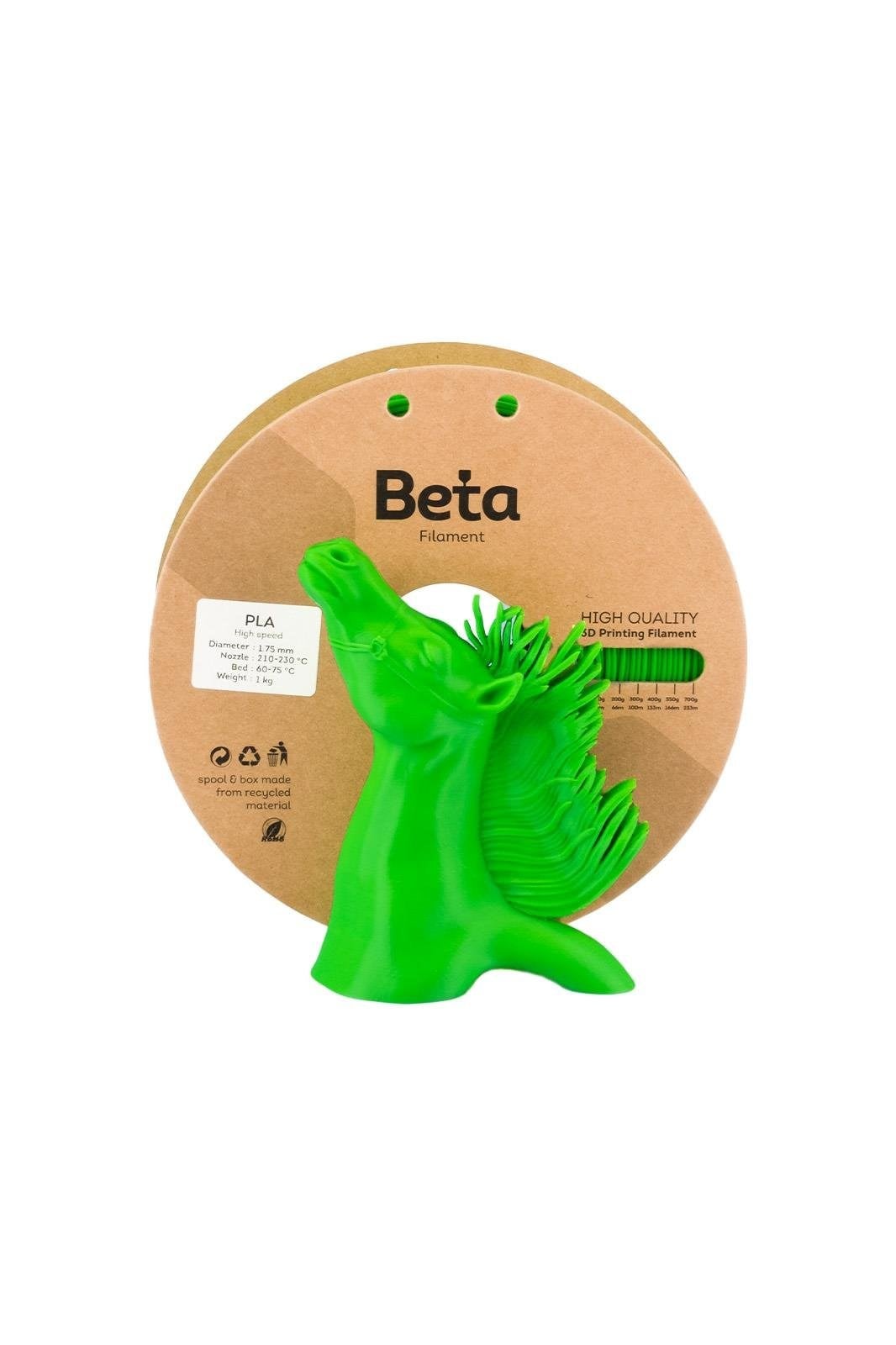 Beta PLA High-Speed Filament Cyber Green(Yeşil) - 1KG