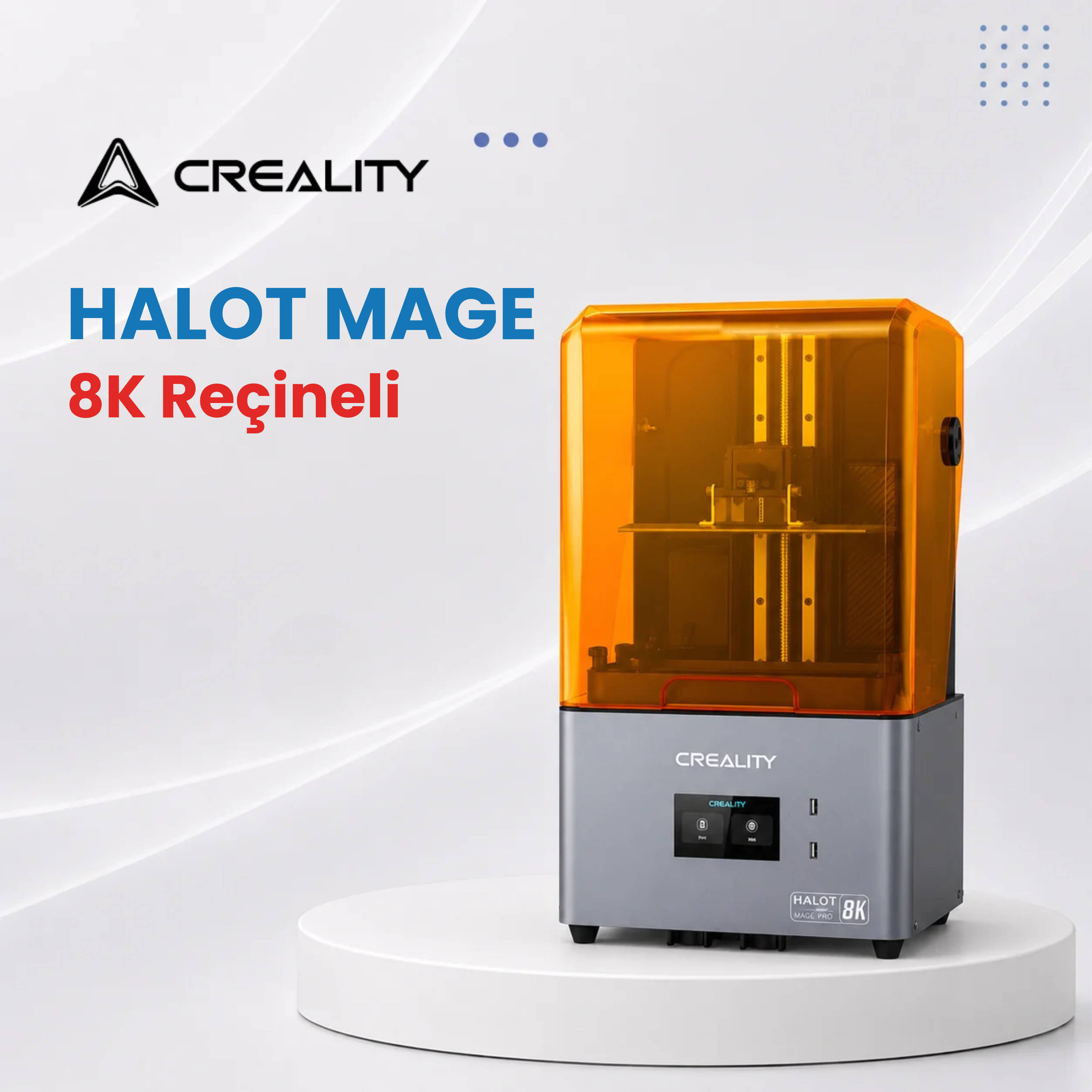 Creality HALOT MAGE 8K Reçineli 3D Yazıcı