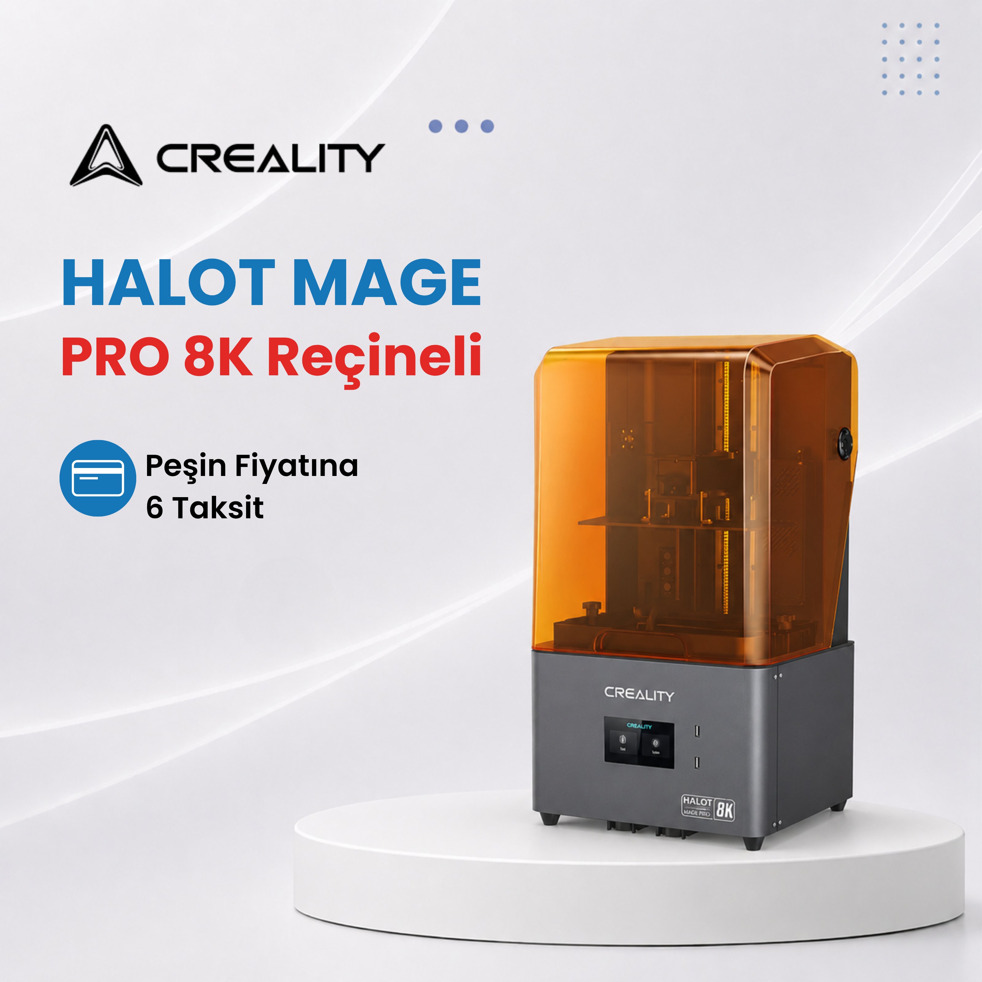 Creality HALOT MAGE PRO 8K Reçineli 3D Yazıcı