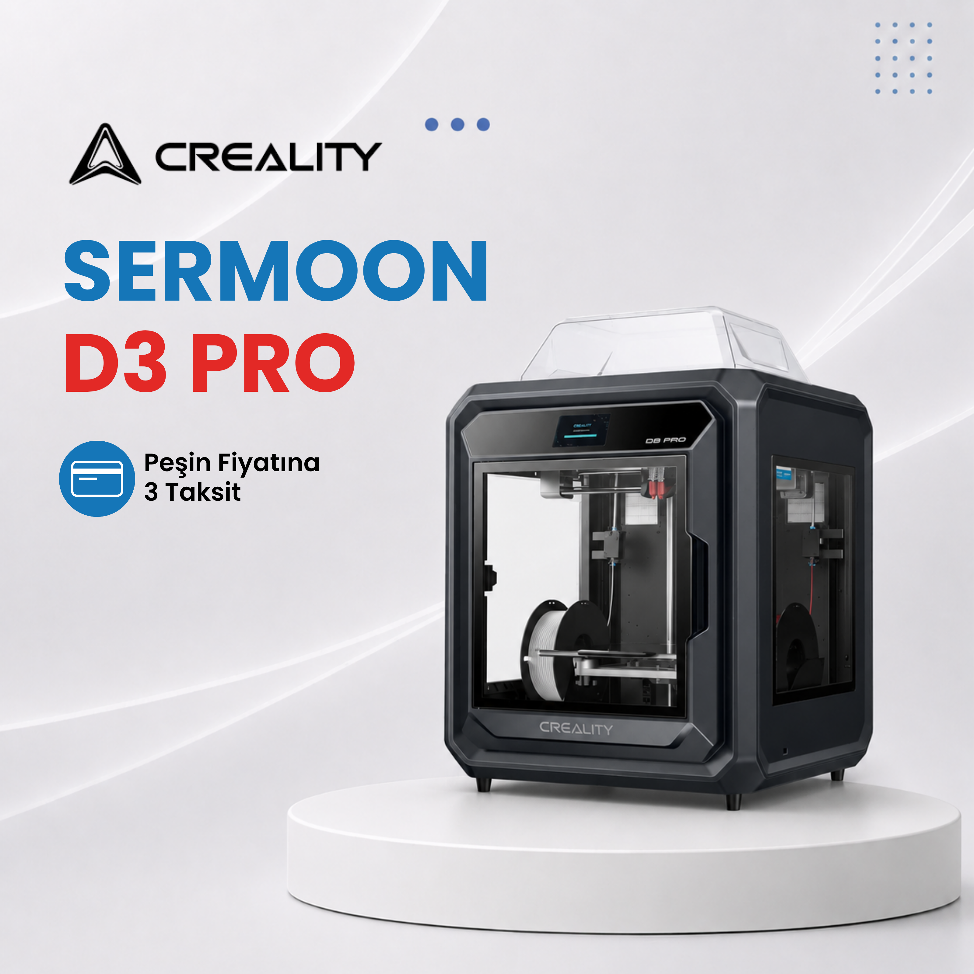 Creality Sermoon D3 Pro Endüstriyel 3D Yazıcı