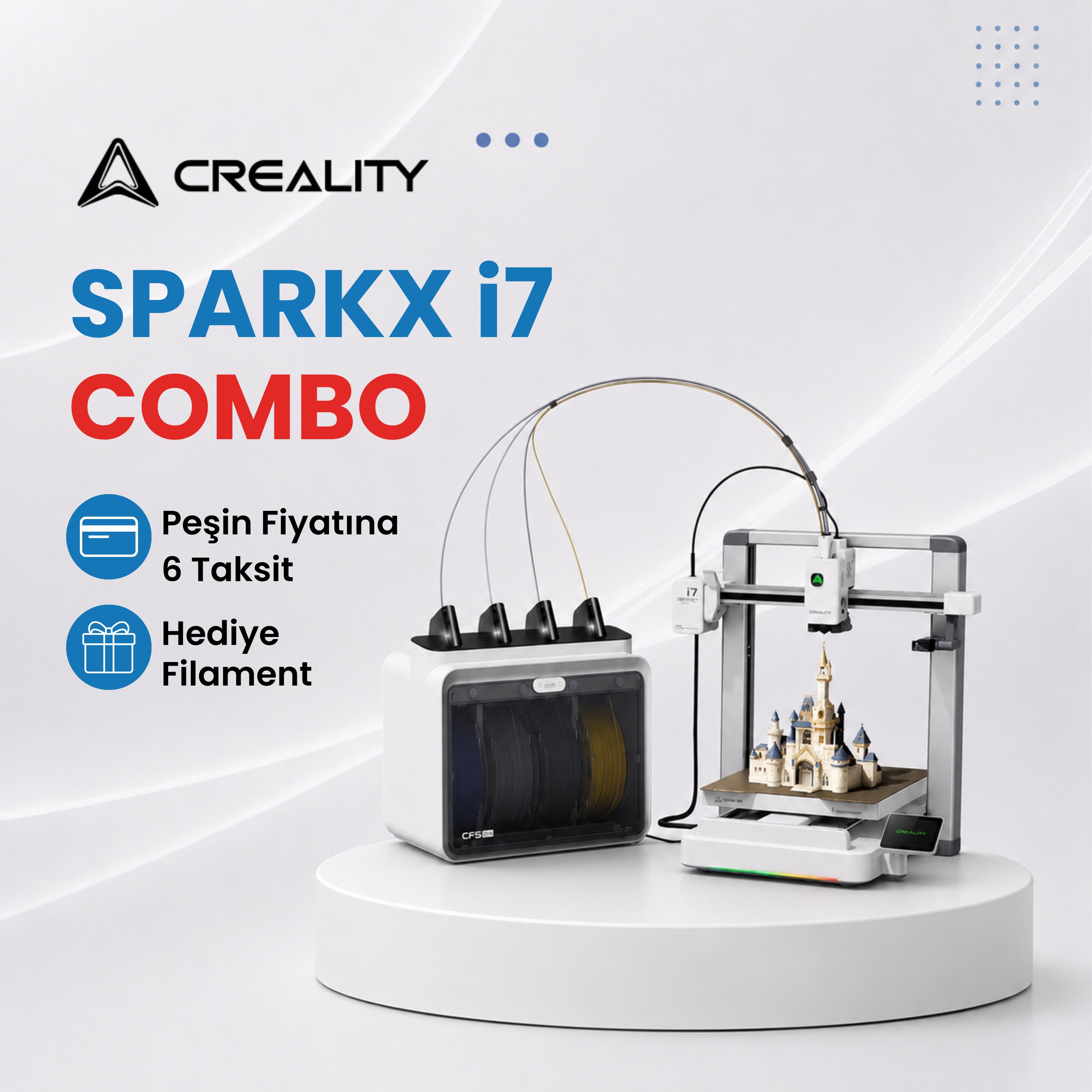 Creality SparkX i7 Combo 3D Yazıcı