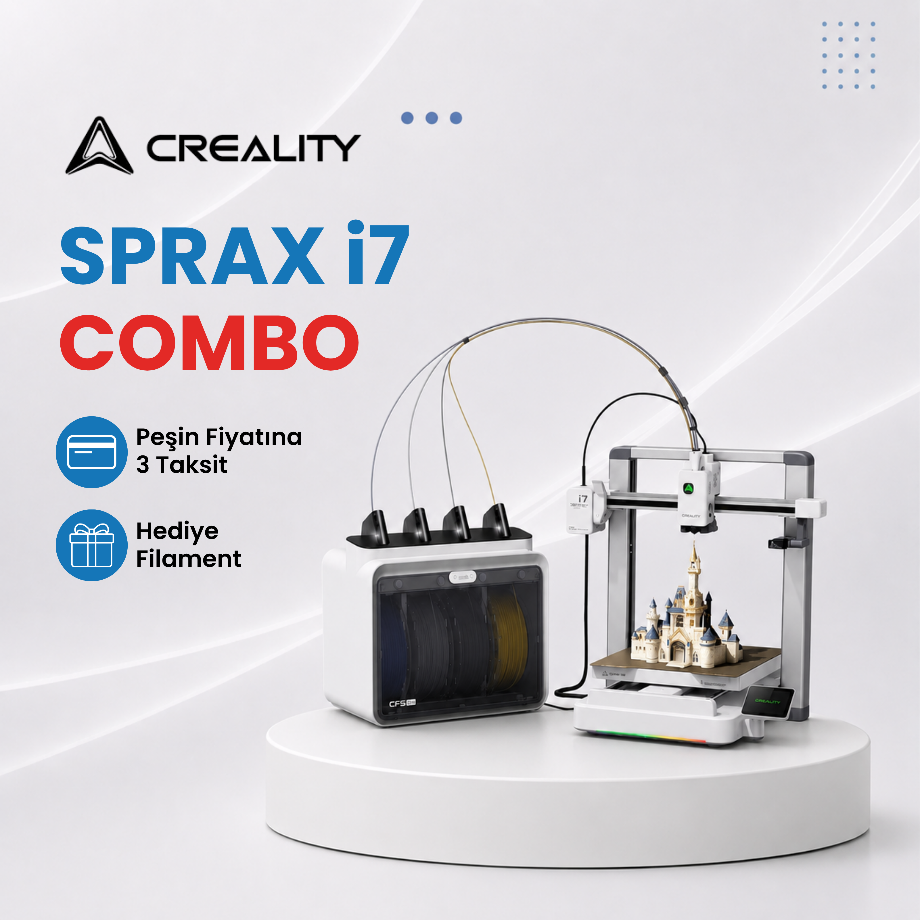 Creality SparkX i7 Combo 3D Yazıcı
