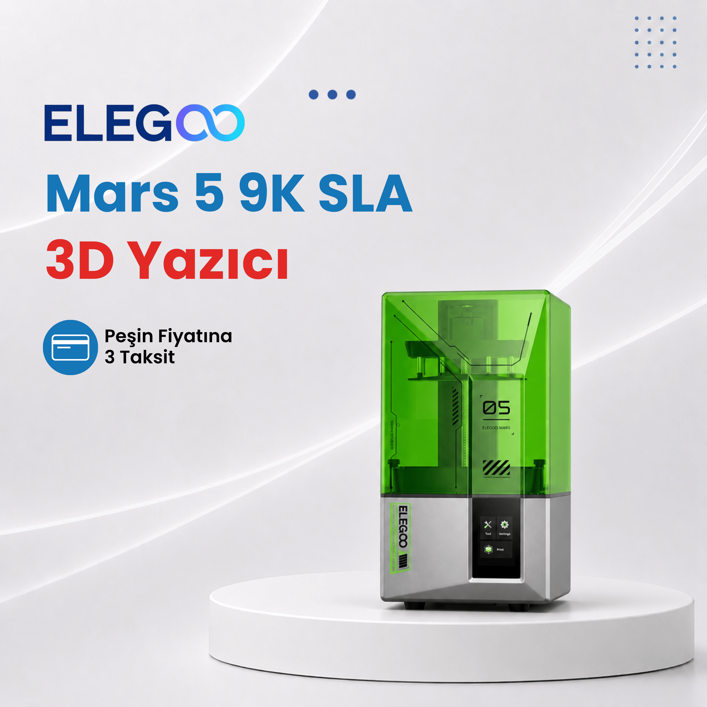 Elegoo Mars 5 9K SLA 3D Yazıcı