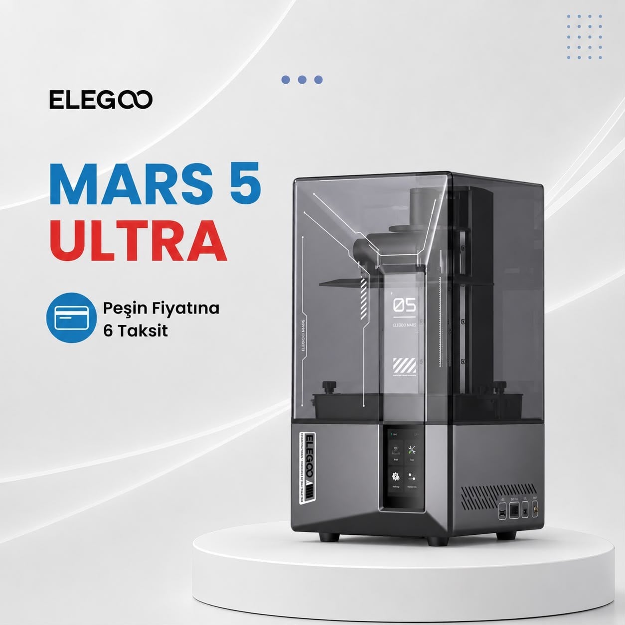 Elegoo Mars 5 Ultra 9K SLA 3D Yazıcı