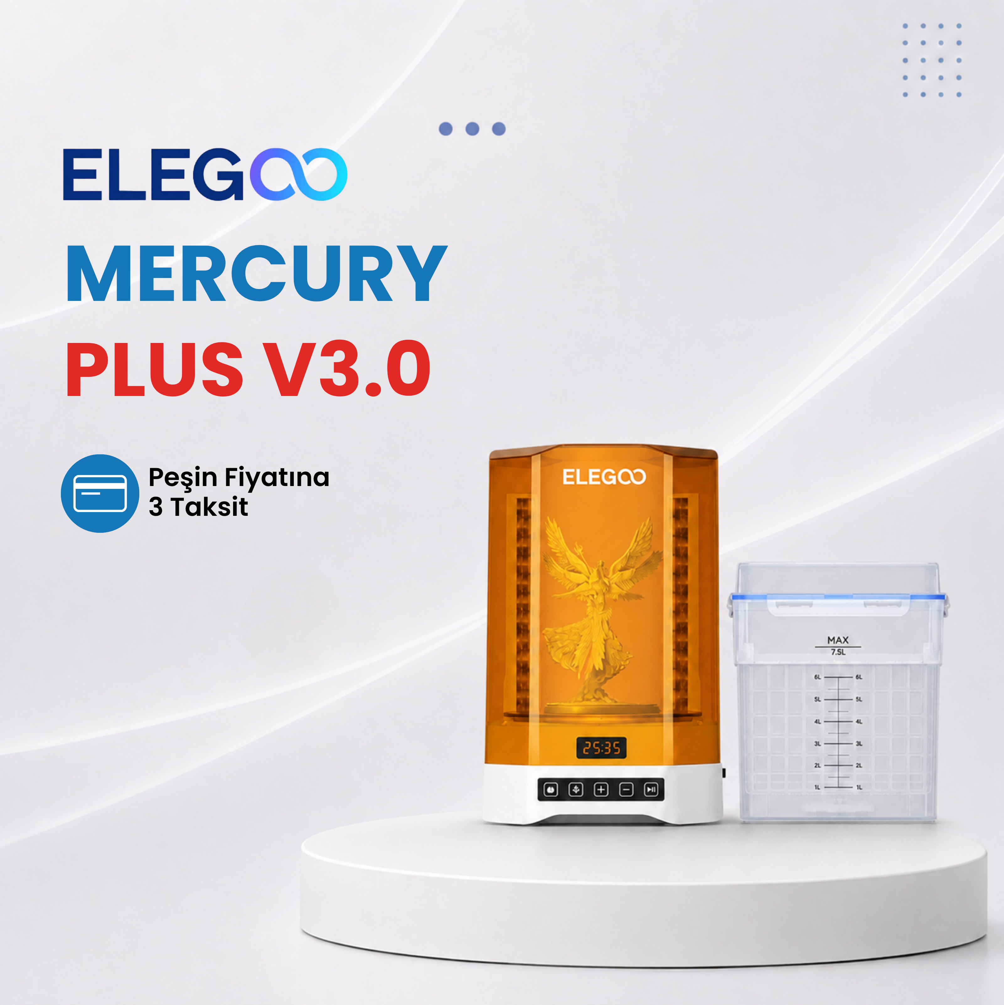 Elegoo Mercury Plus V3.0 Yıkama ve Kürleme Makinesi