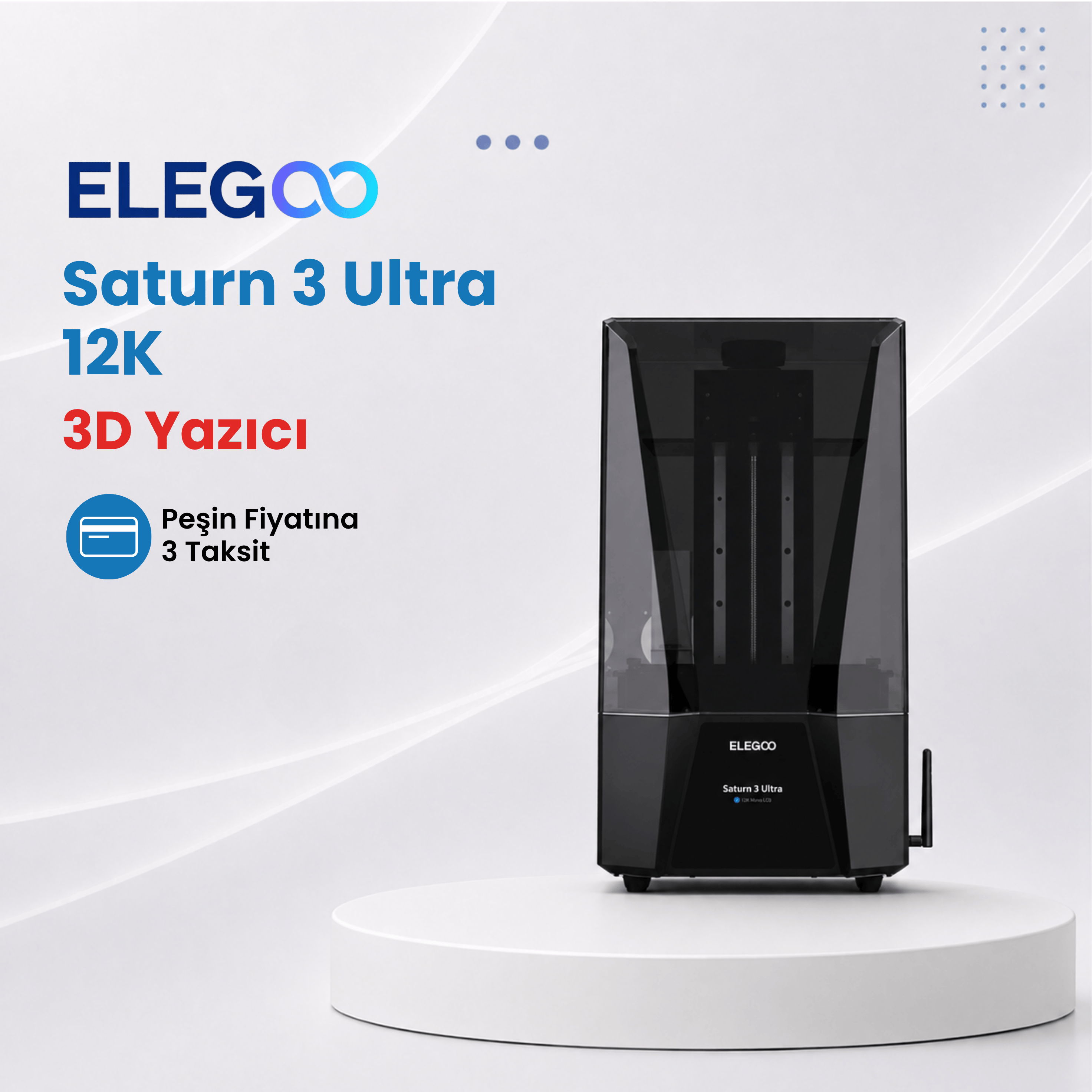 ELEGOO Satürn 3 Ultra 12K 3D Yazıcı