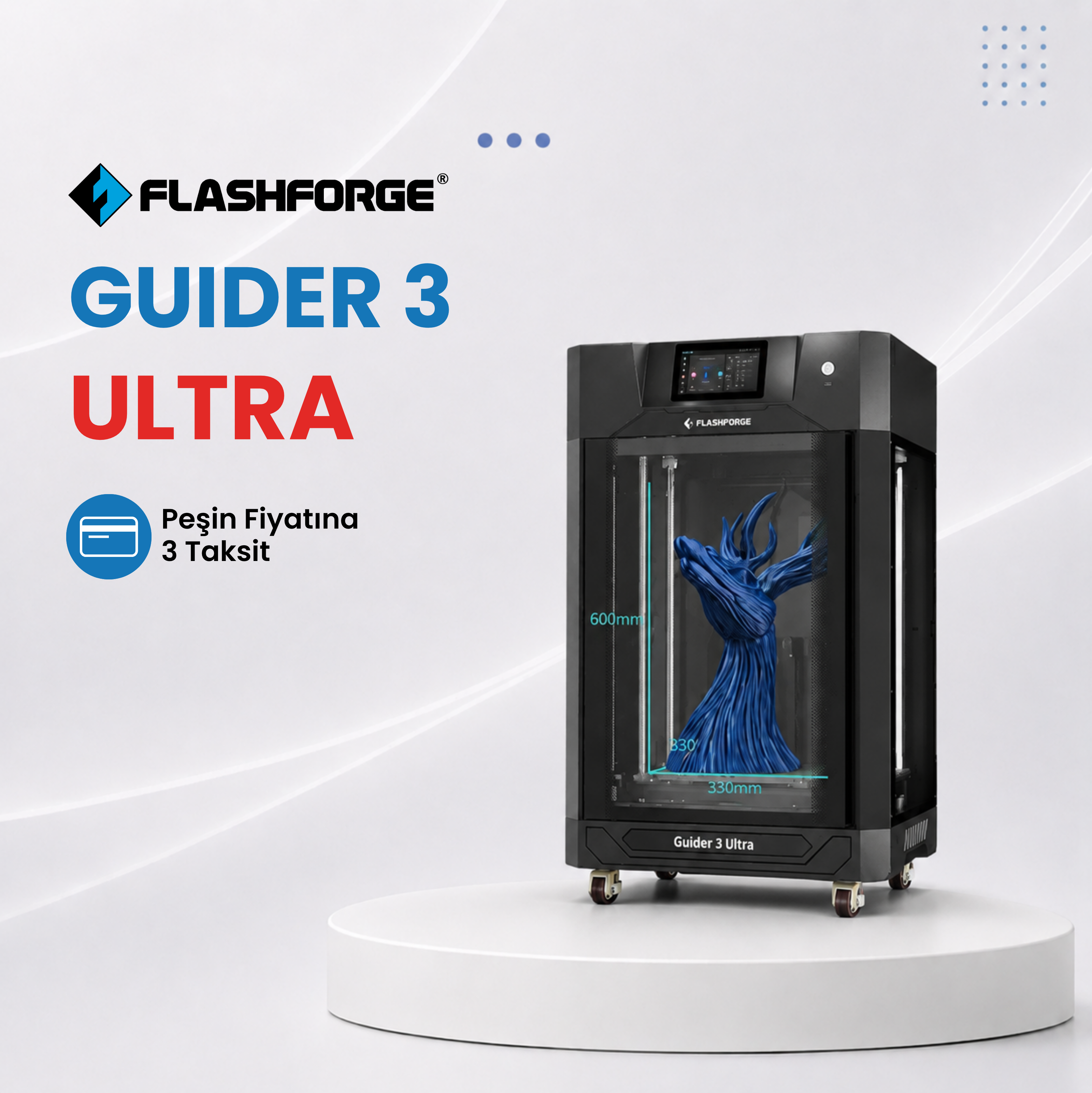 FLASHFORGE Guider 3 Ultra 3D Yazıcı