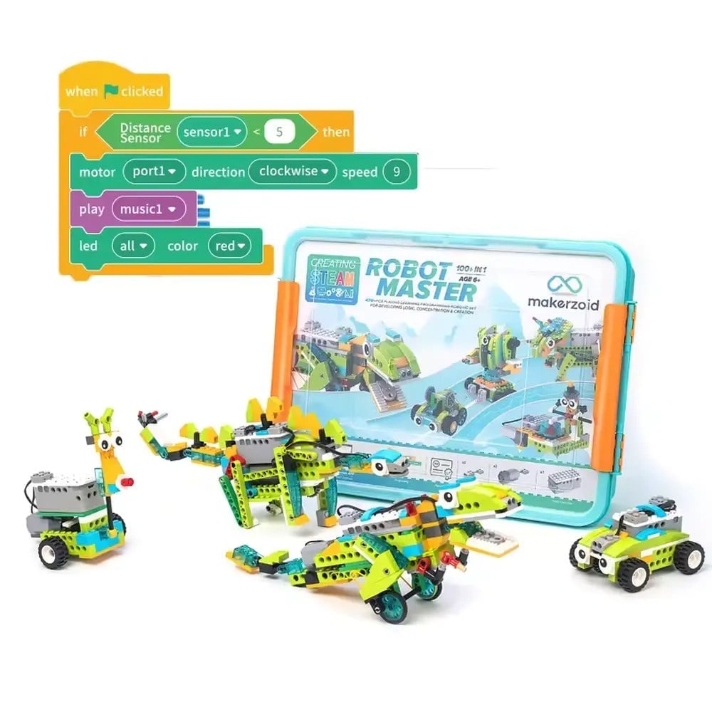 Makerzoid Robot Master Premium 600 Parça 200 Farklı Robot Kodlama Seti