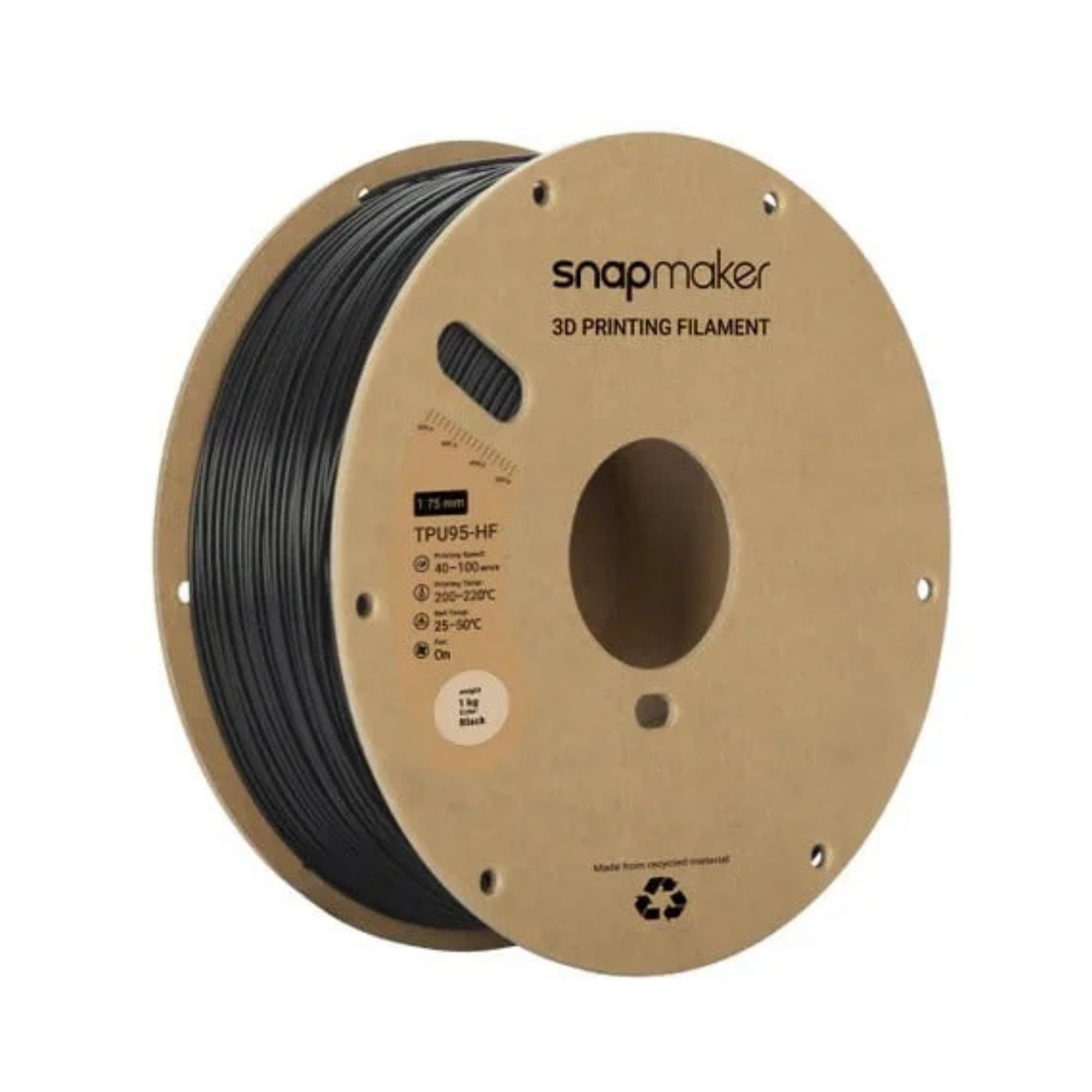 Snapmaker Black High Flow TPU95 Filament (1 kg)