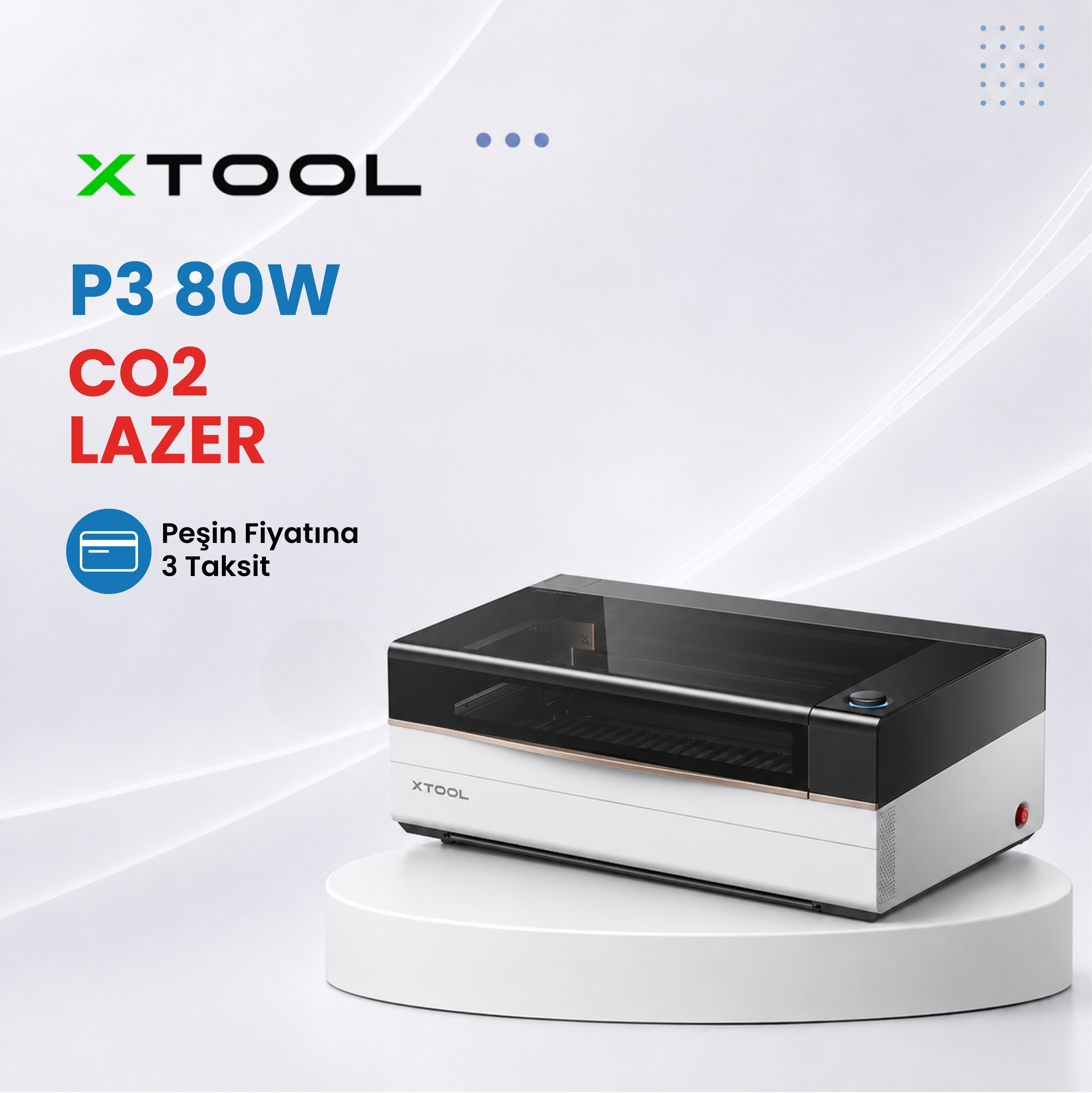 xTool P3 80W CO2 Lazer Makinası