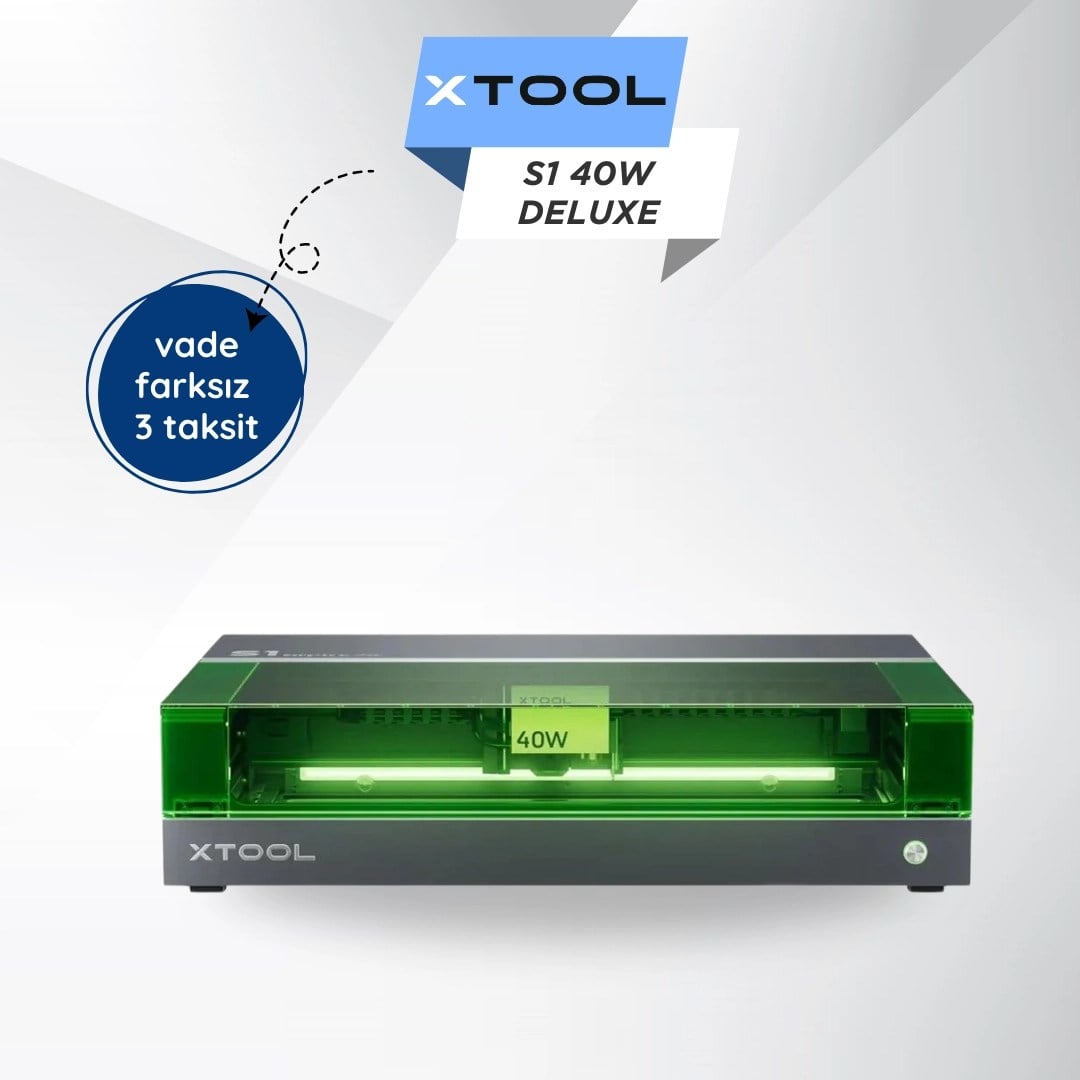xTool S1 40W Deluxe Paket Lazer Makinesi