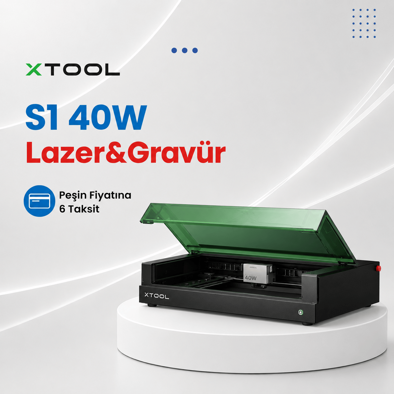 xTool S1 40W Lazer&Gravür Makinesi
