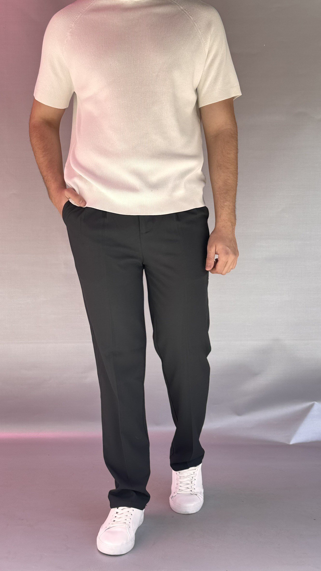 Bel Lastik Baggy Kumaş Jogger