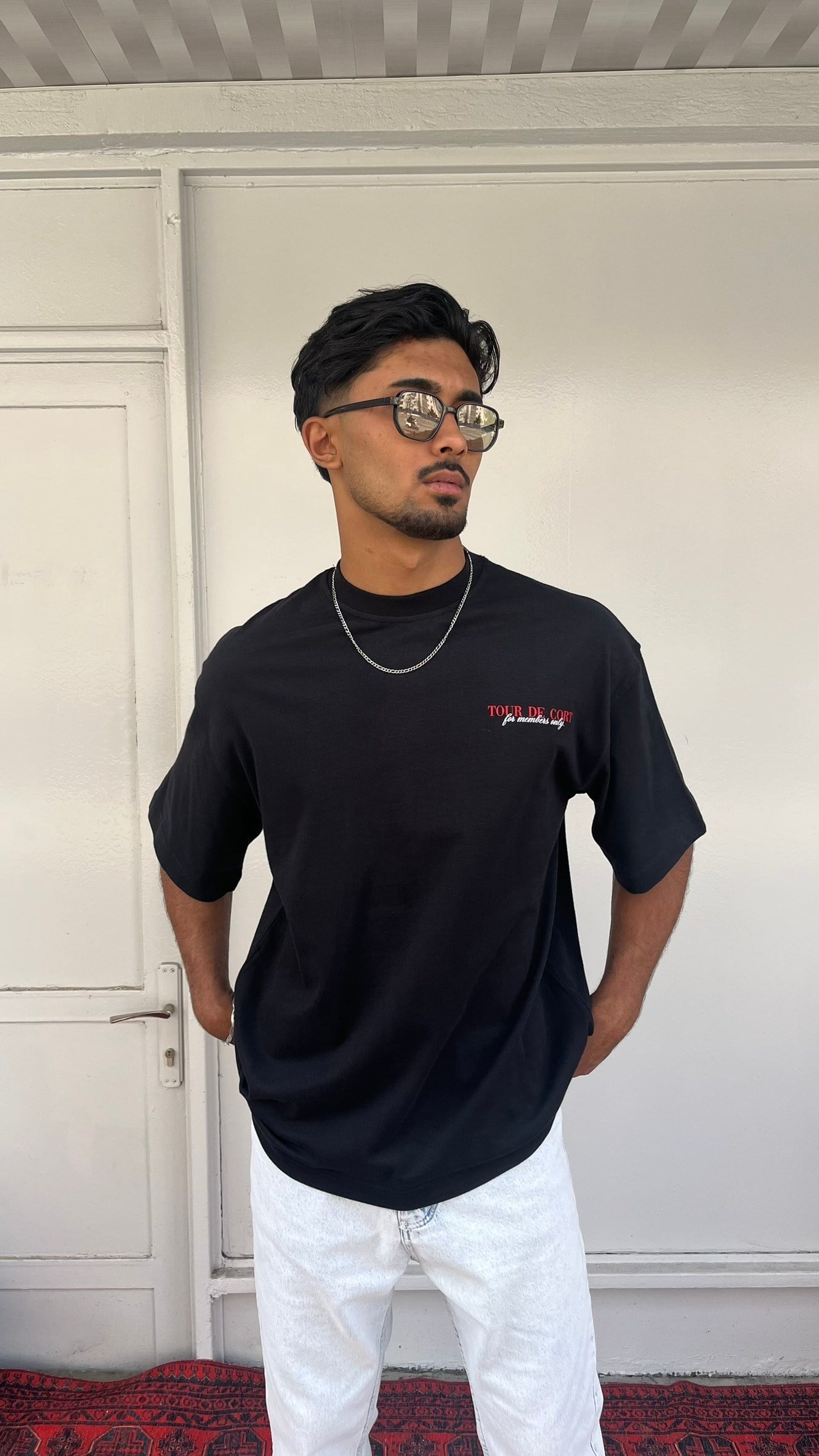 Casualment Tour De Court Oversize T-Shirt – Black Edition