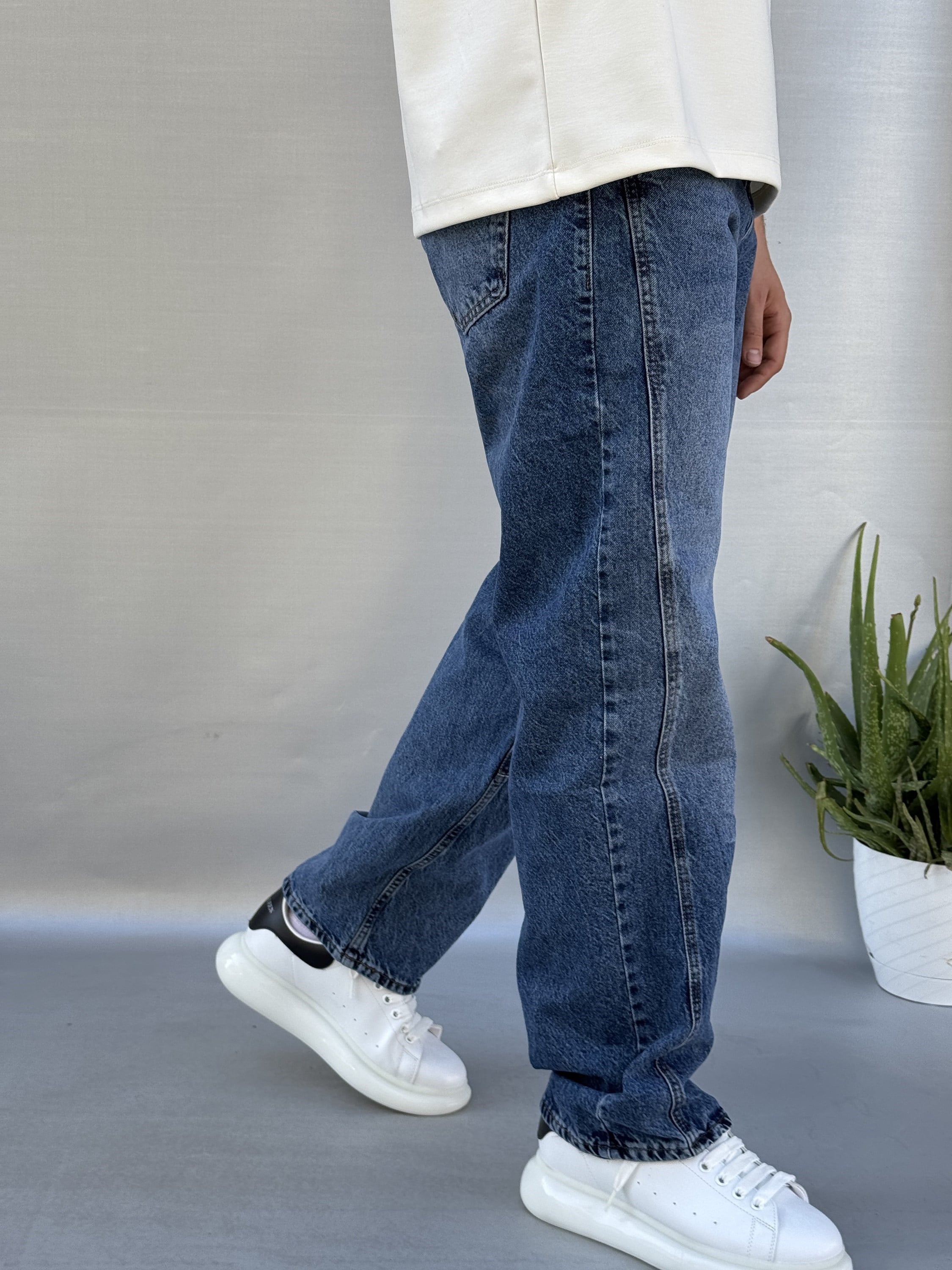 Dikiş Detaylı Relax Baggy Pantolon