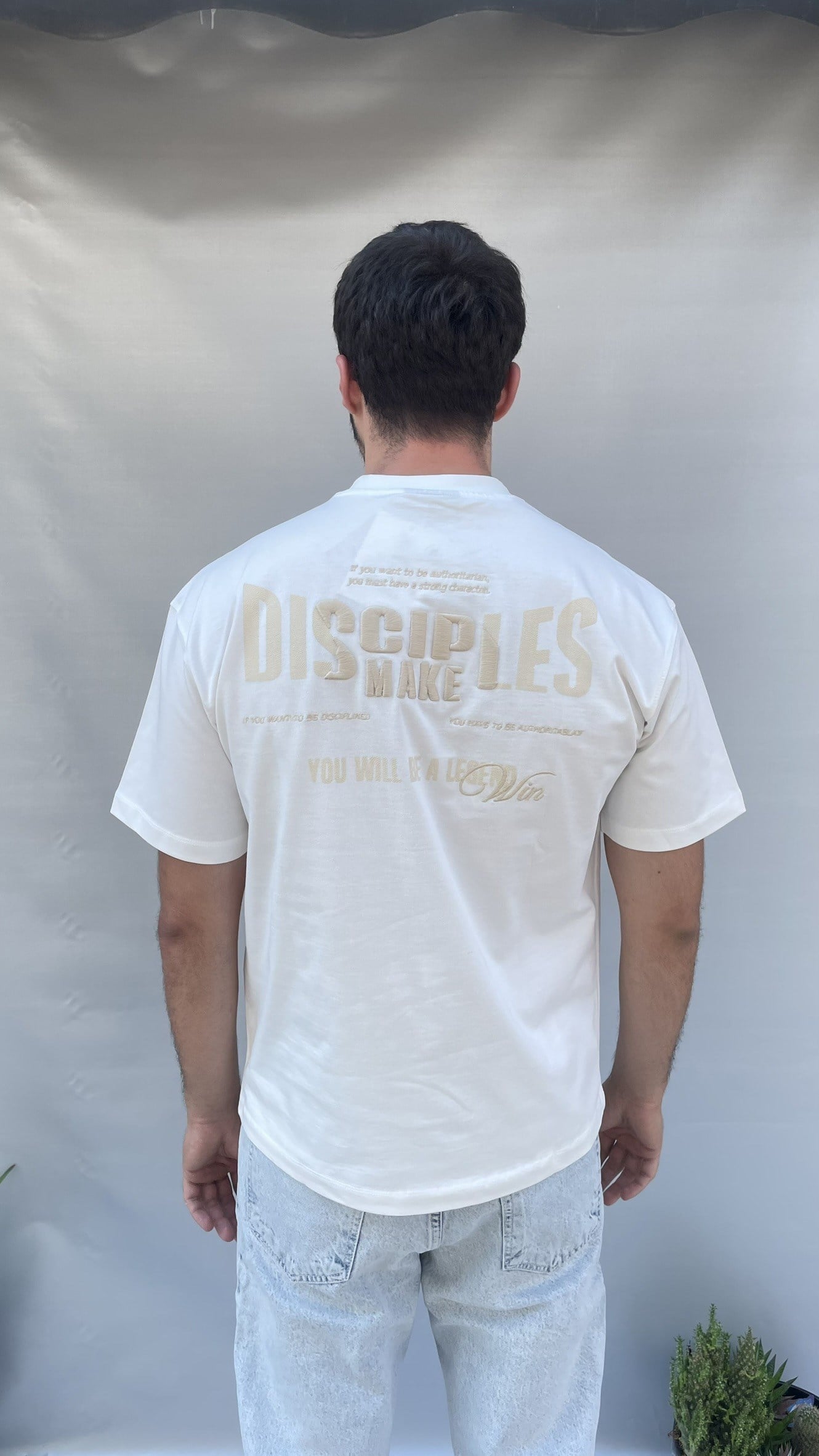 Disciples Sırt Nakış Baskılı Oversize T-shirt