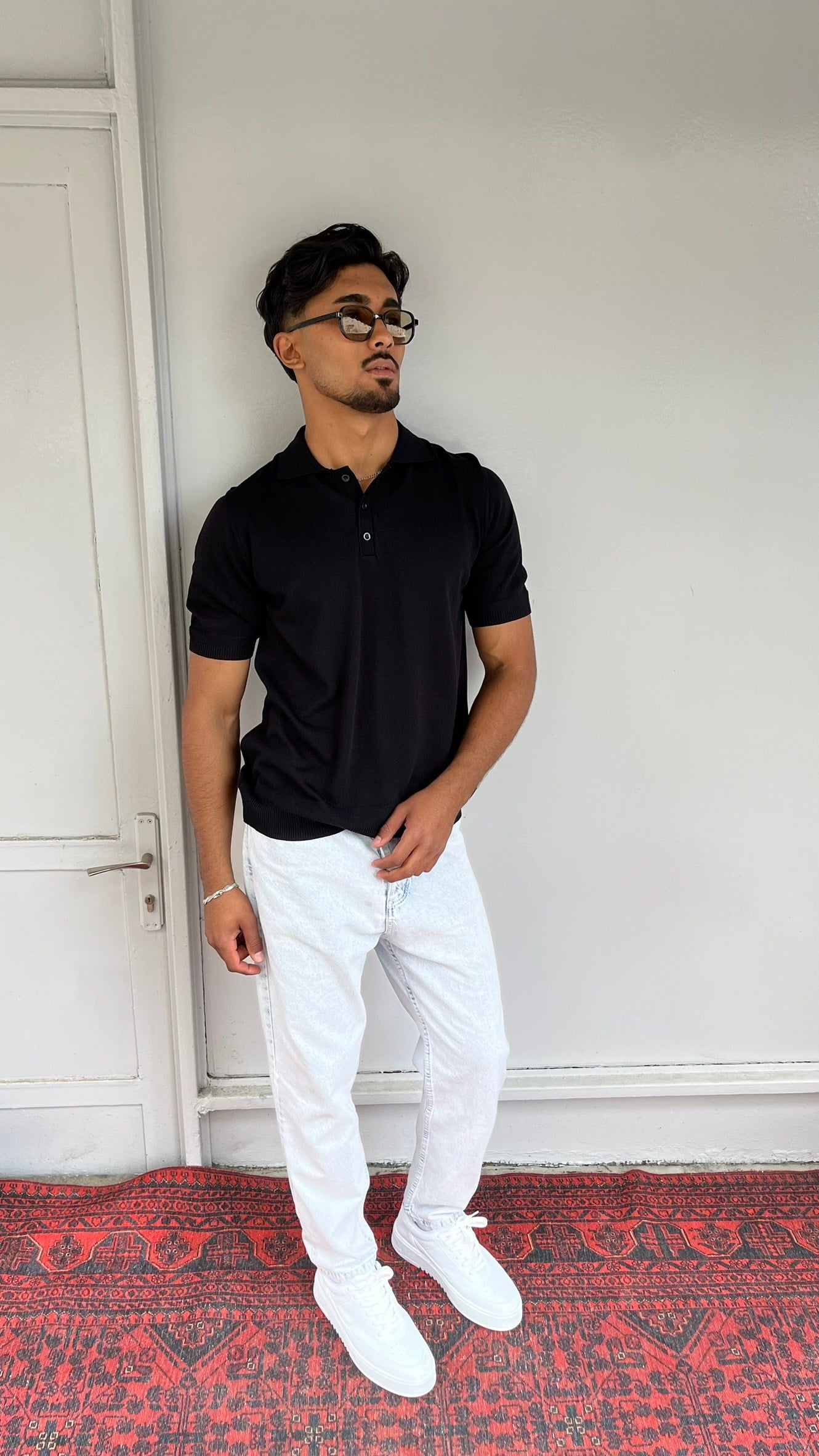 Noir Essence Siyah Premium Polo Triko Tişört