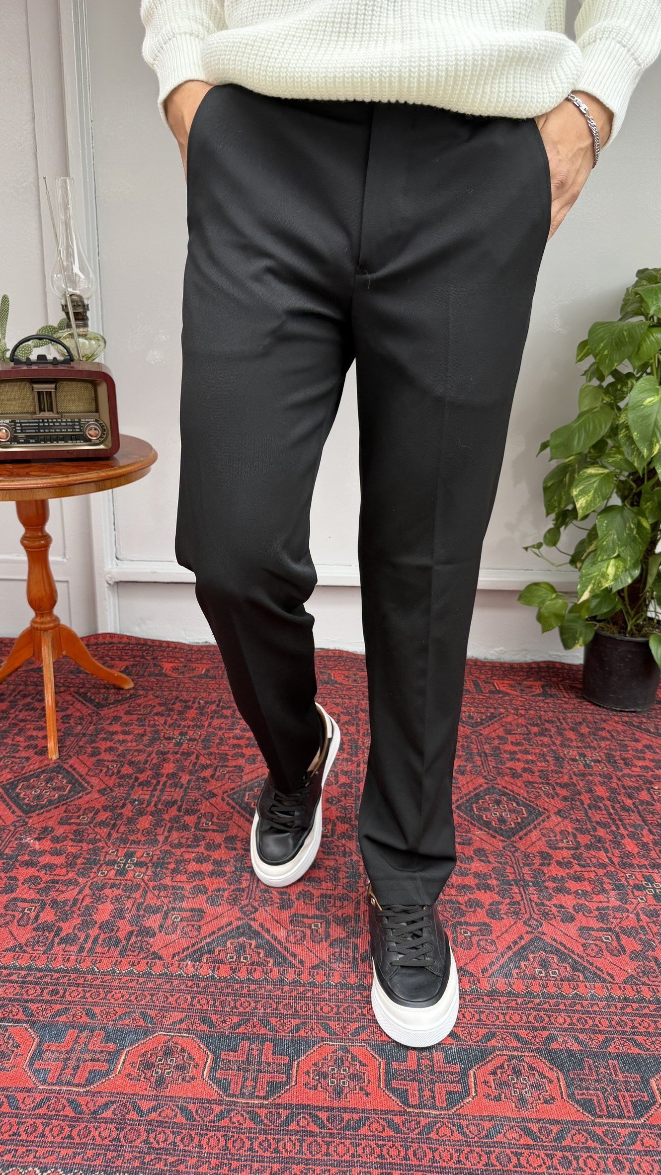 Flankes Kemerli Slim Jogger
