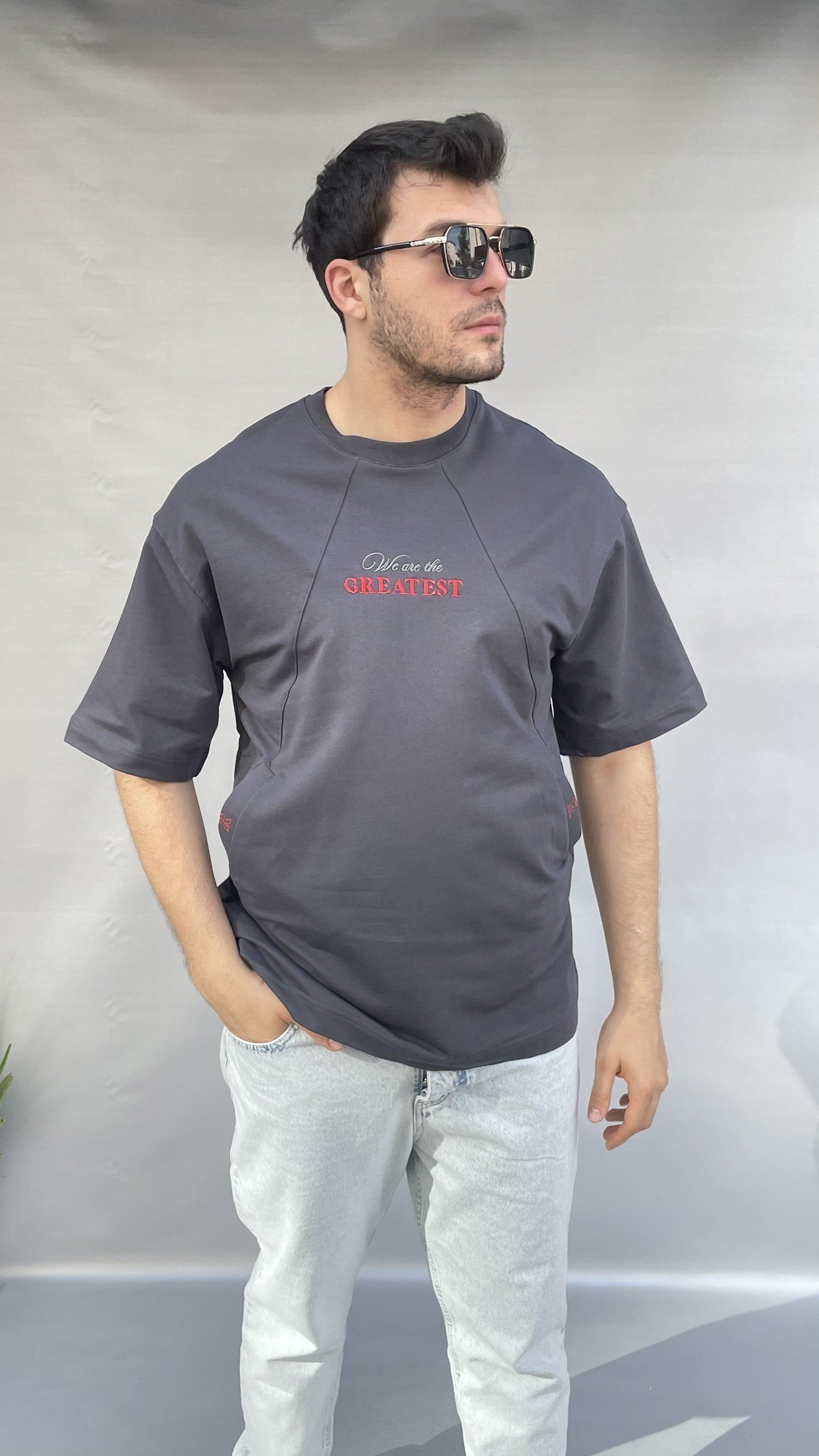Greatest Baskı Cepli T-shirt