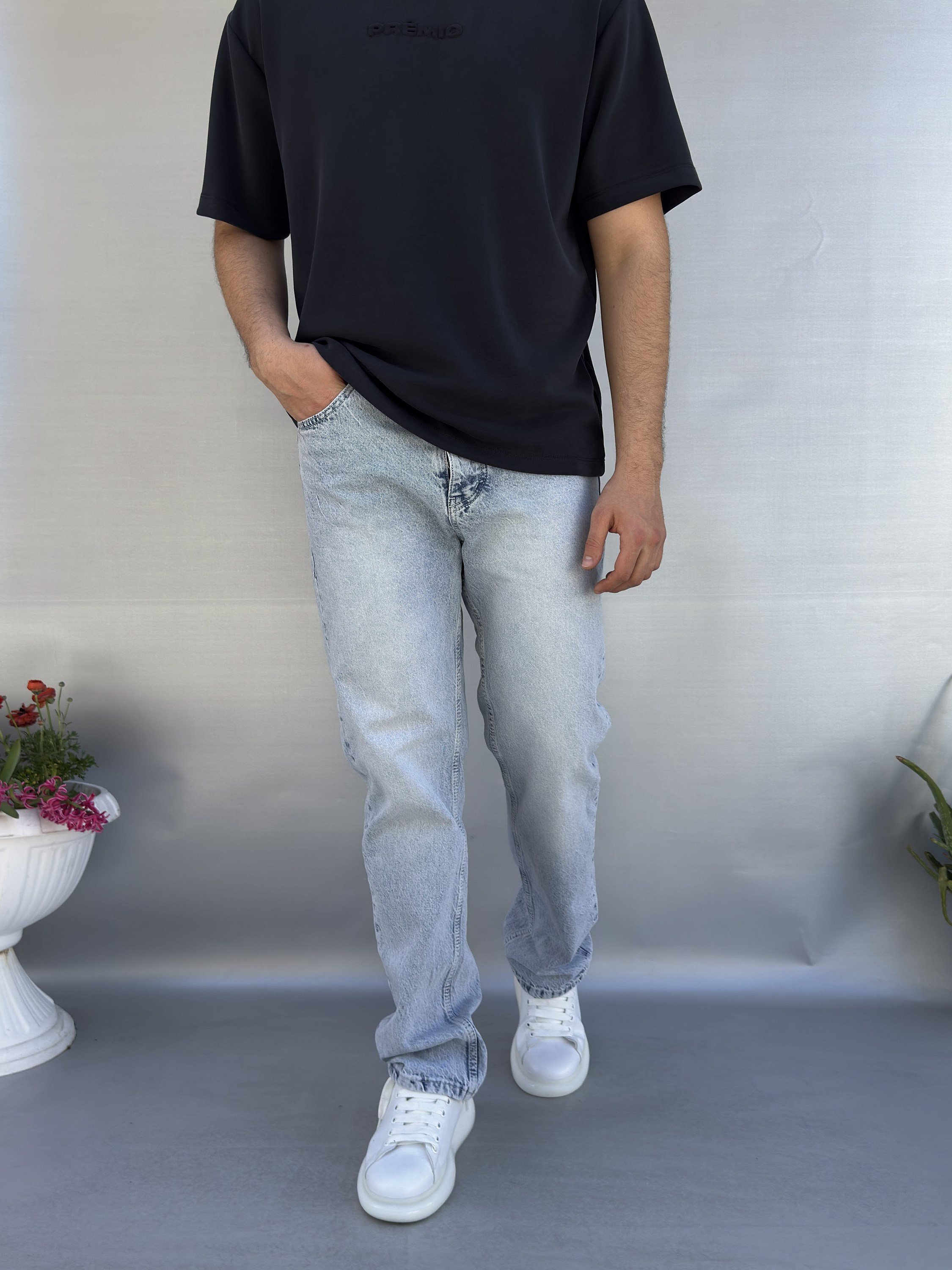 Kar Yıkamalı Baggy Pantolon