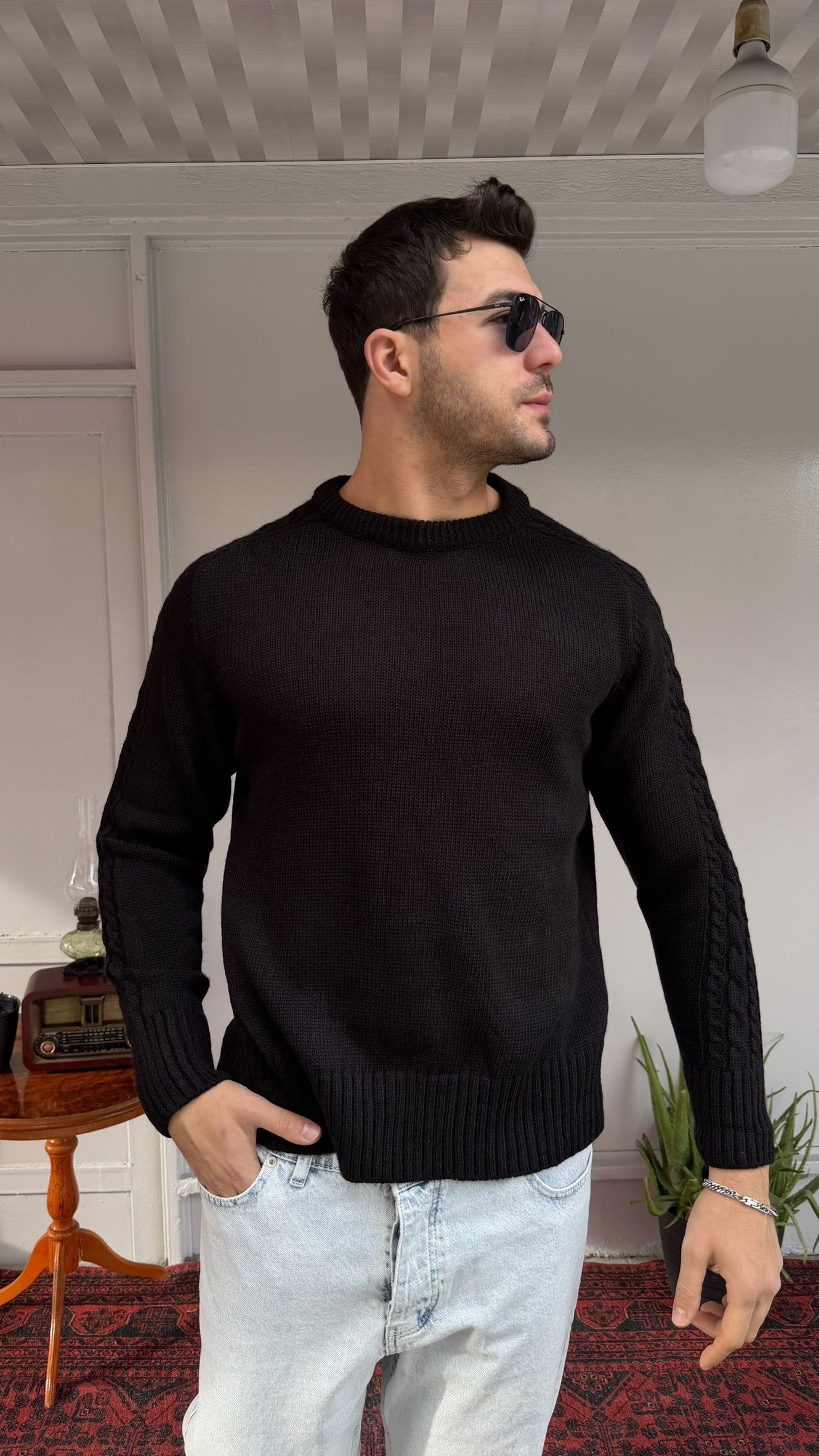 Kol Örgülü Triko