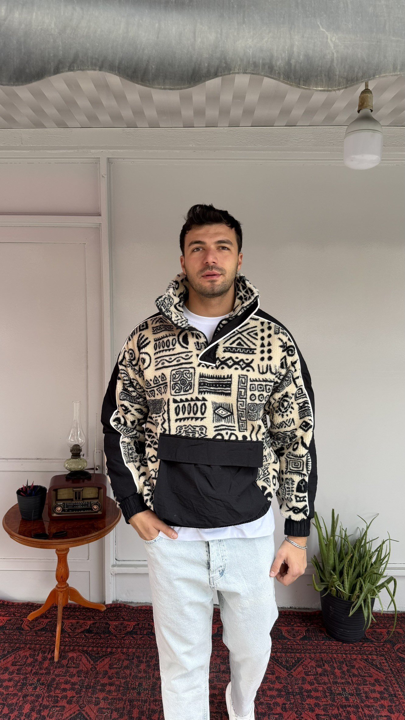 Peluş Kanguru Sweatshirt