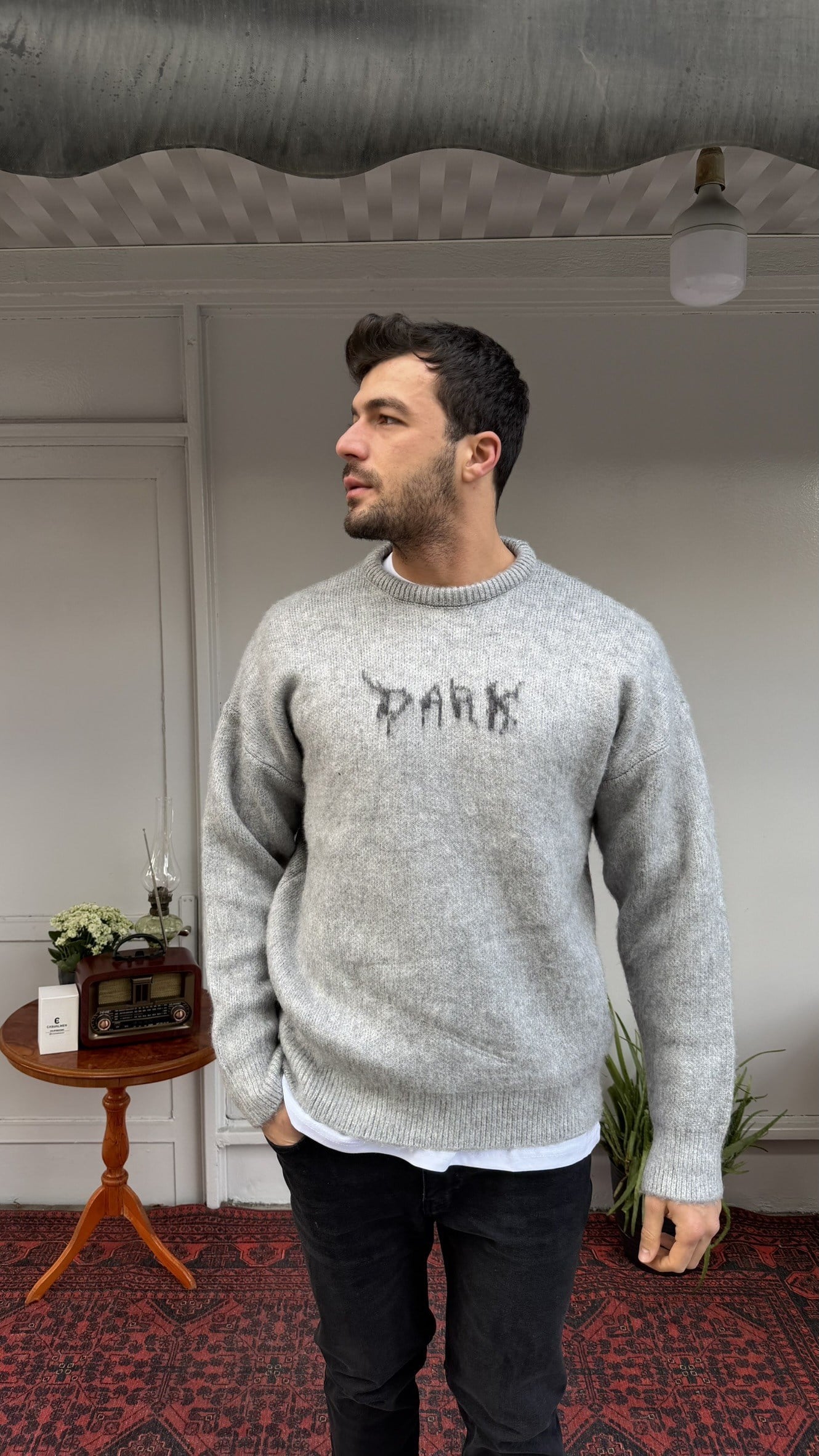 Retro 6008 Baskılı Kazak