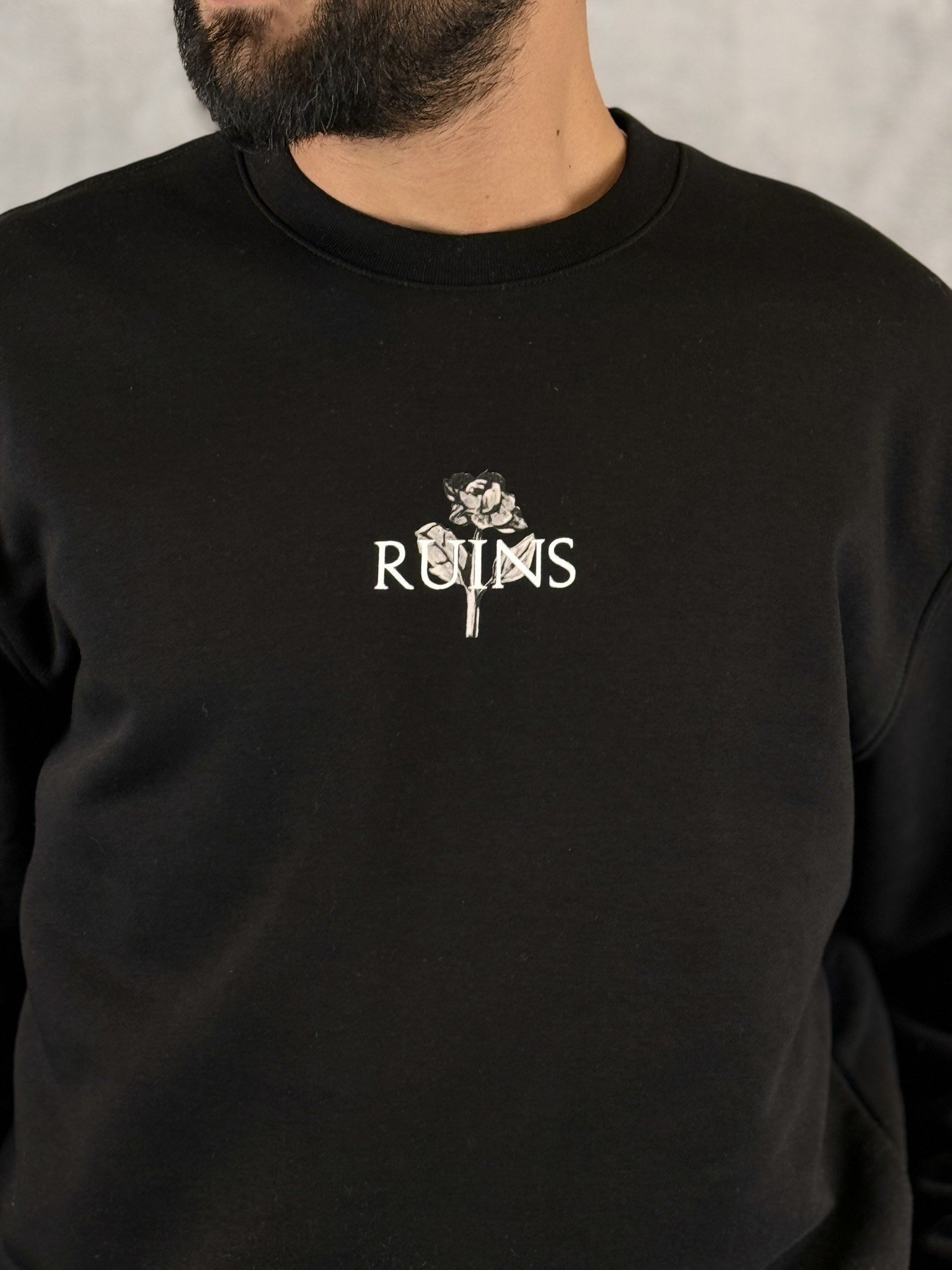 Ruıns Sırt Baskı Oversize Sweat