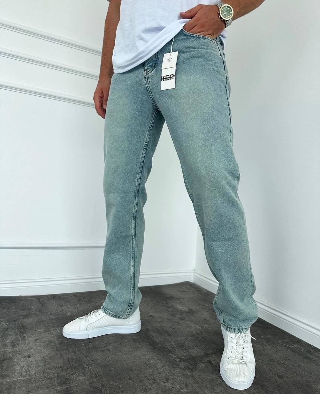 Yeşil Yıkama Baggy Pantolon
