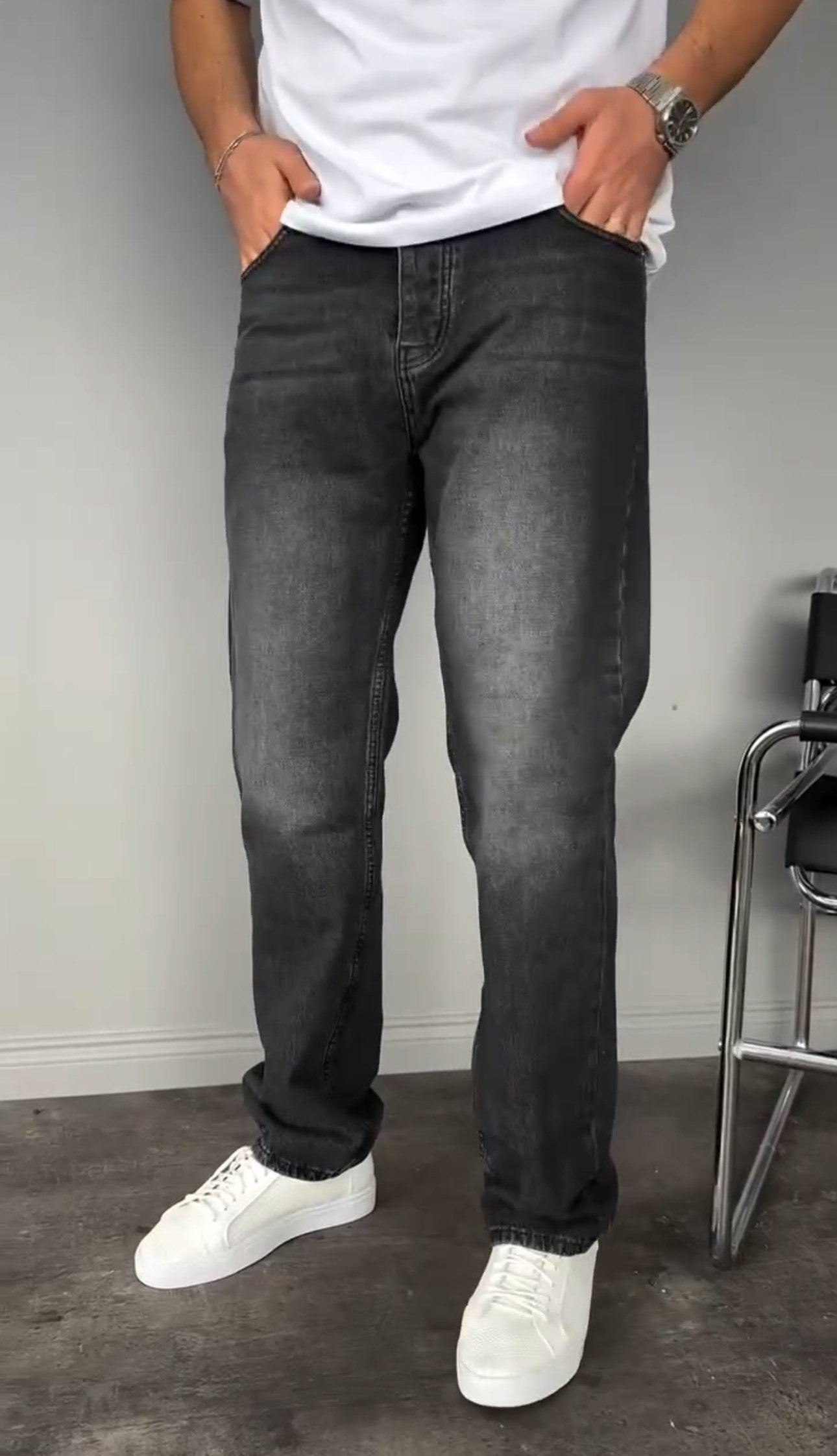 Yıkamalı Füme Baggy Pantolon 633