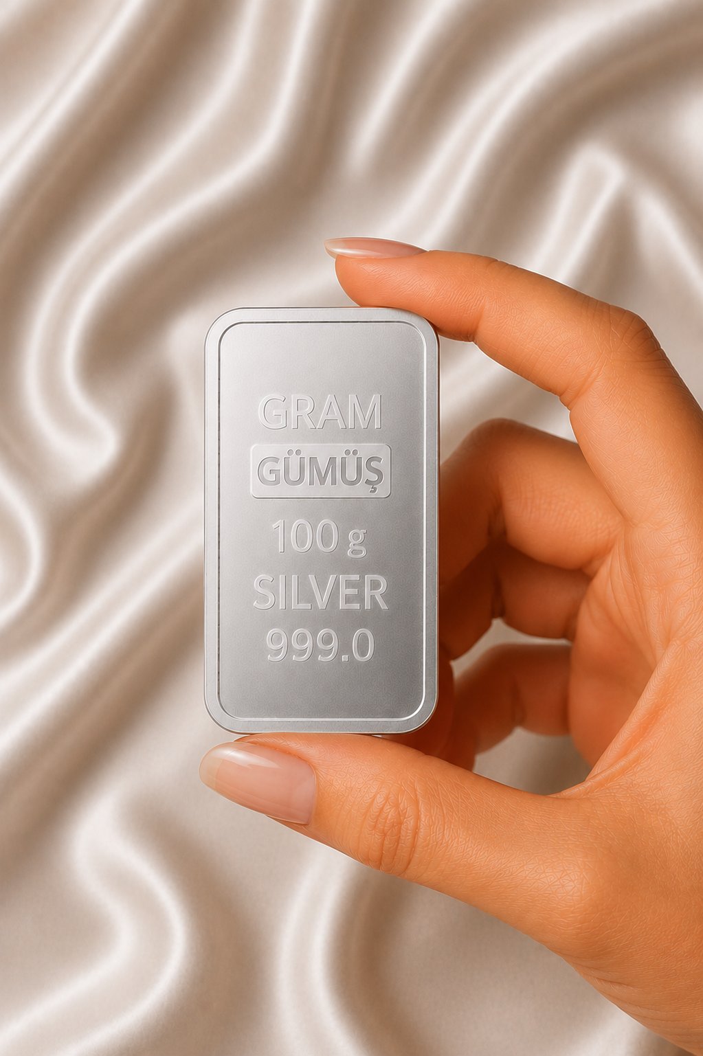100 Gr (Gram) Külçe (999,0) Gümüş – Yatırımlık Gümüş