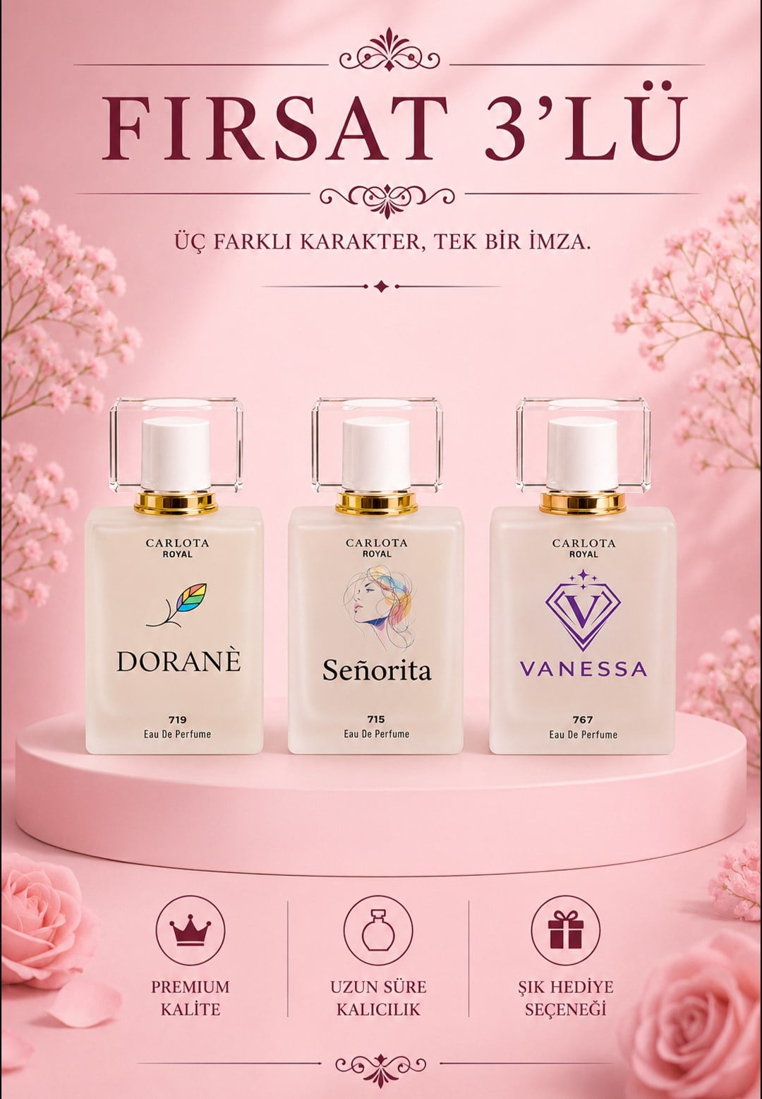 Fırsat 3'lü DORANÈ VANESSA Señorita