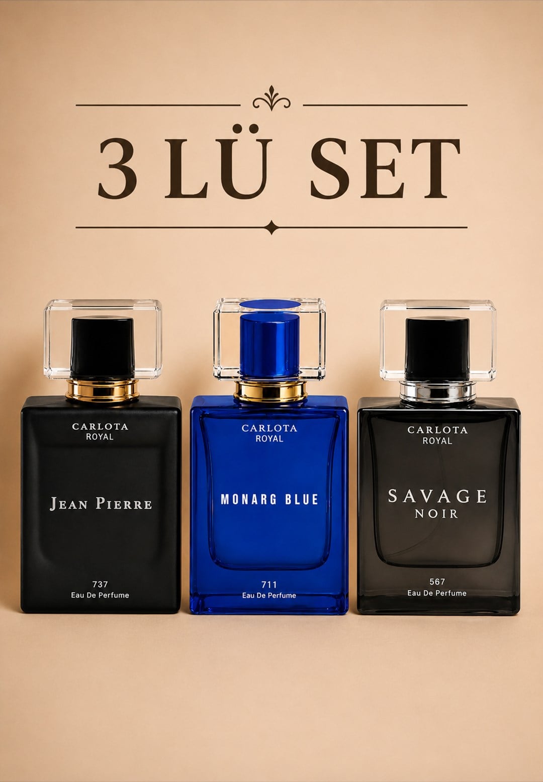Fırsat 3'lü JEAN PIERRE • MONARG BLUE • SAVAGE NOIR