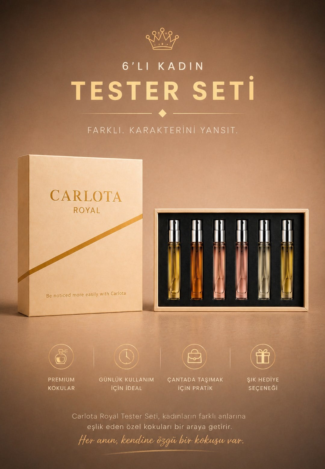 Kadın Seçmeli Tester Seti – Kendi Setini Oluştur 6'lı Set