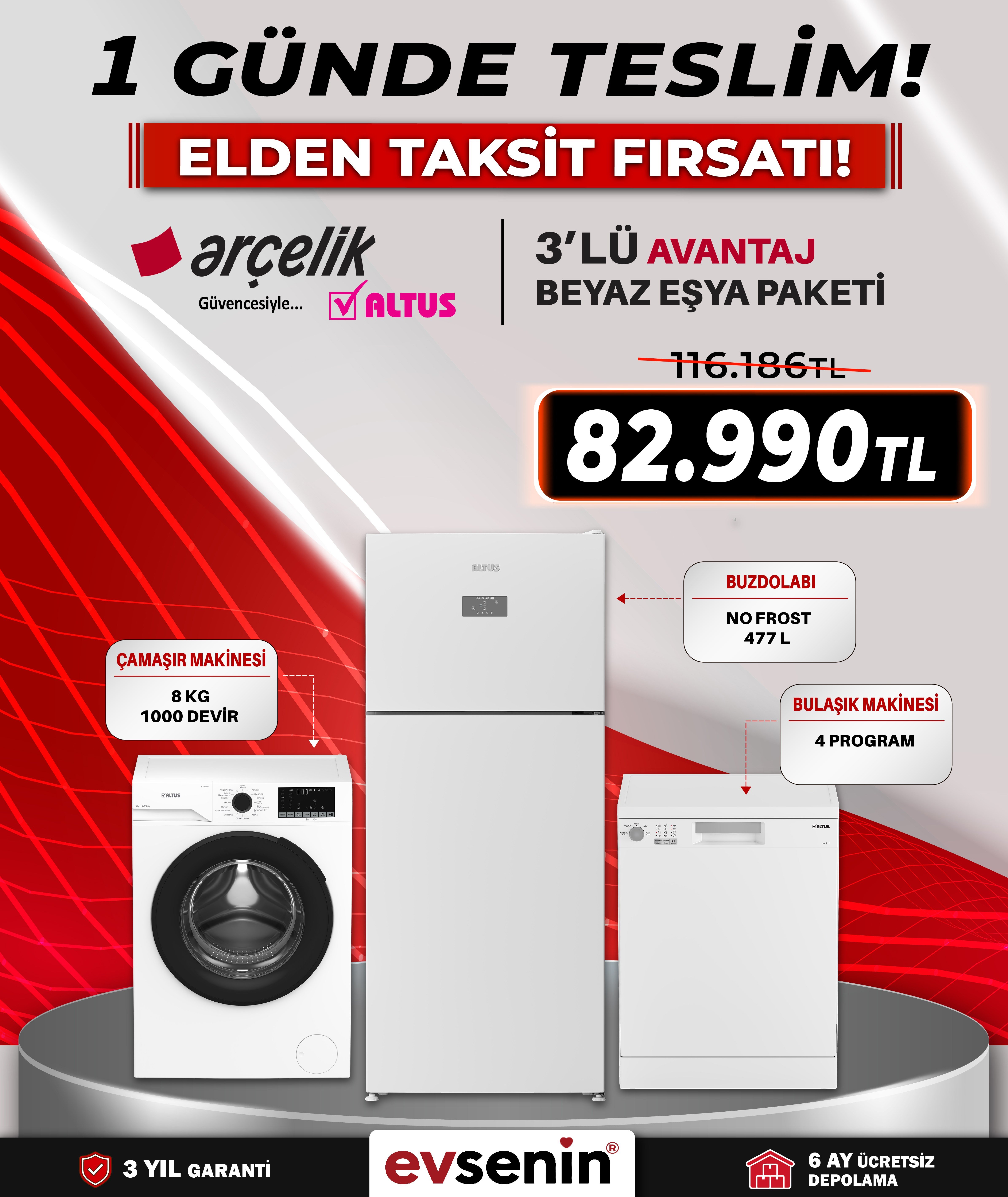 Altus Beyaz Eşya Paketi - 2