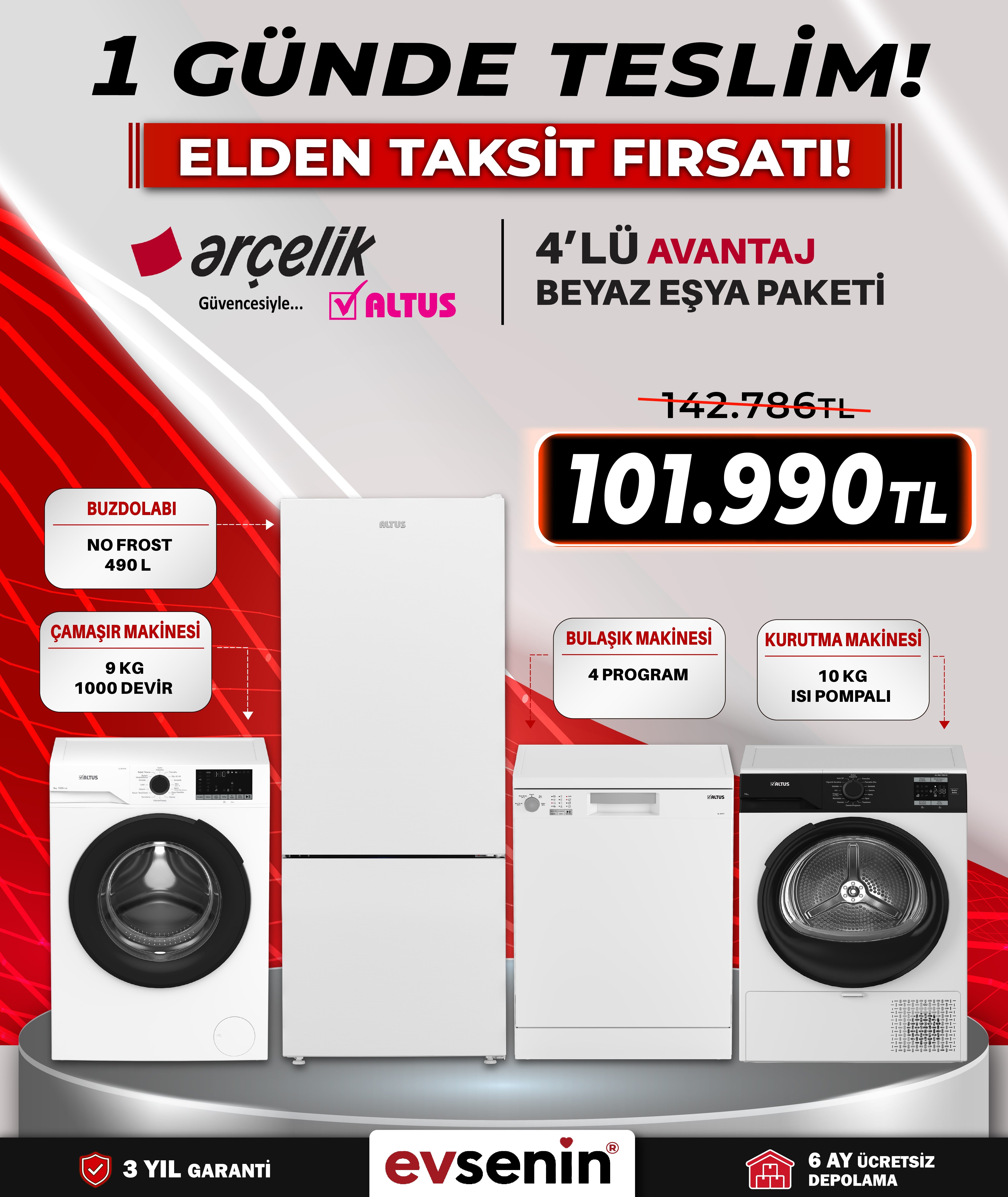 Altus Beyaz Eşya Paketi - 3