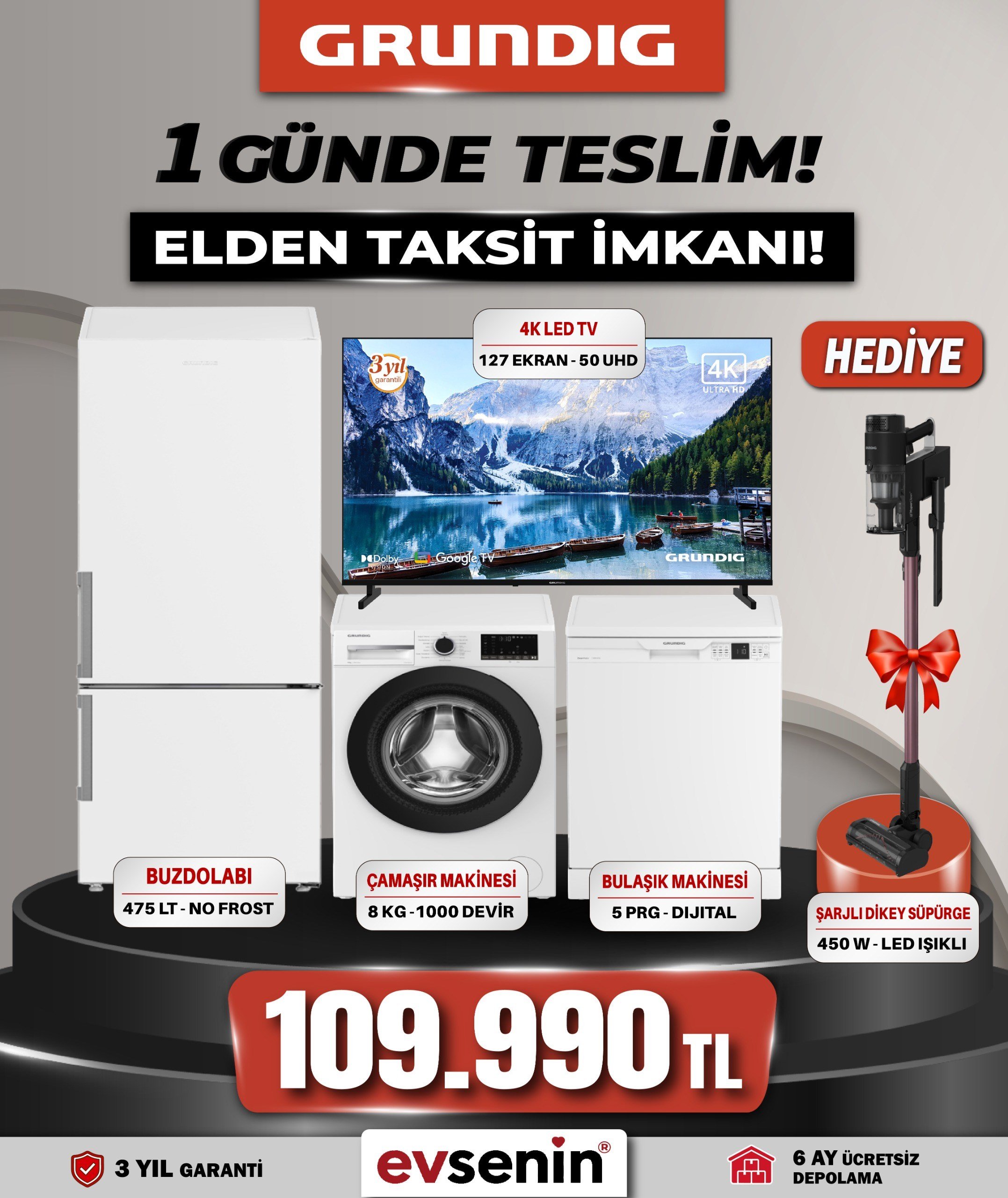 Grundıg Beyaz Eşya Paketi - 1