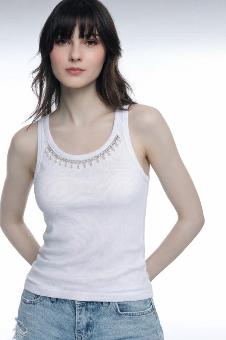 LUXURY WOMAN İNCİ İŞLEMELİ TASARIM BODY