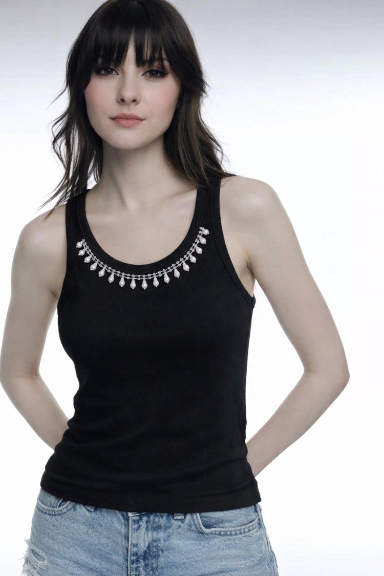 LUXURY WOMAN İNCİ İŞLEMELİ TASARIM BODY