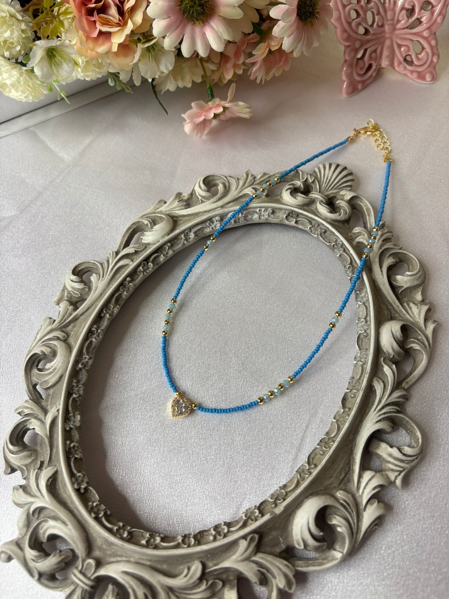 SUMMER GİRL CUTİE BLUE KOLYE