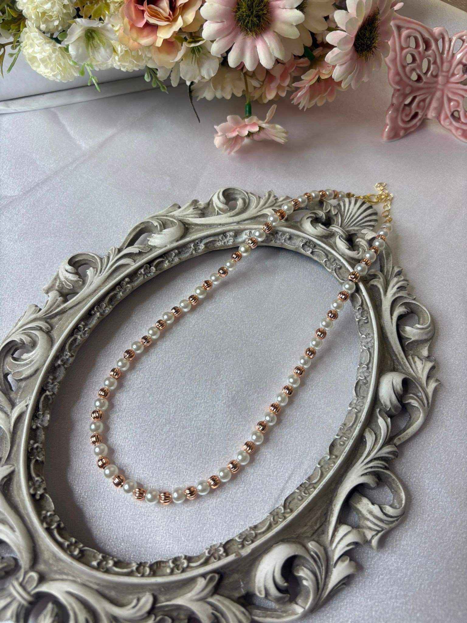 WOMAN İNCİ DETAY TASARIM KOLYE 