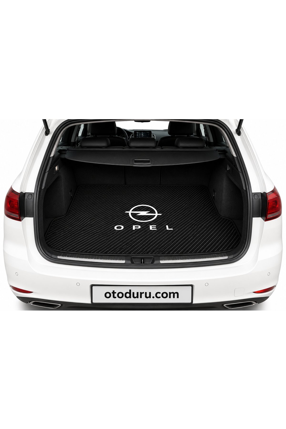 OEM Opel Logolu Premium Bagaj Halısı (Siyah)