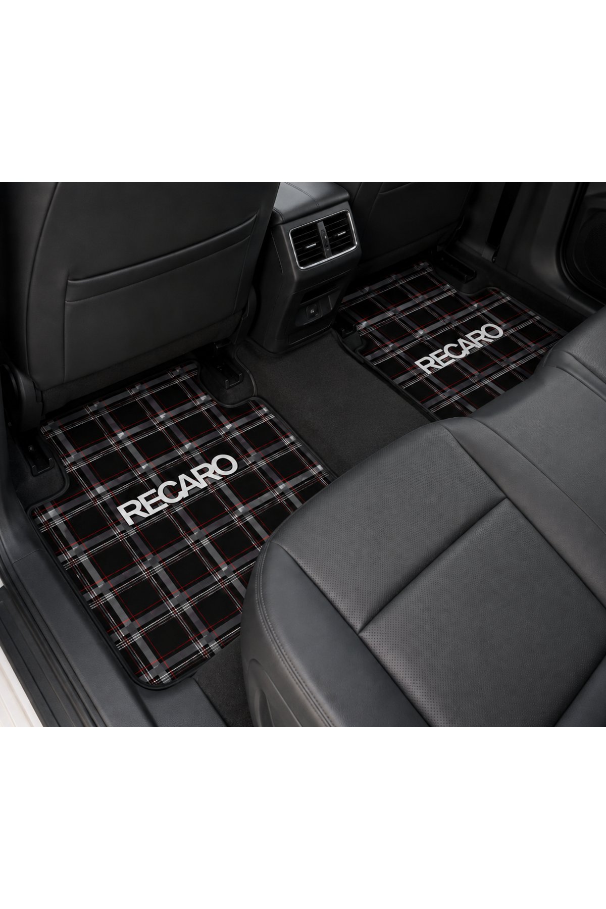 OEM Recaro Ekose Tasarımlı Dijital Baskılı 4 Parça Üniversal Halı Paspas Seti