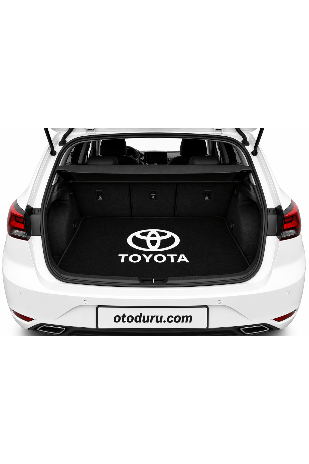 OEM Toyota Logolu Premium Bagaj Halısı (Siyah)
