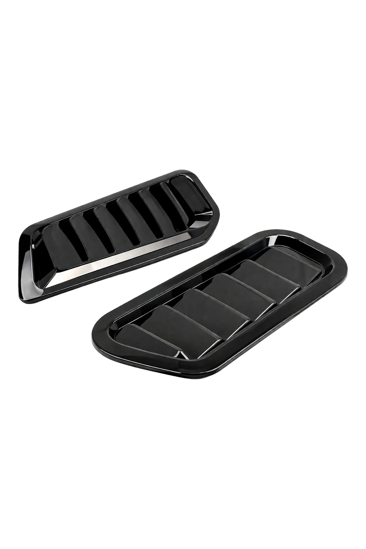 Universal Dekoratif Kaput Havalandırma Izgarası Seti - Piano Black (2 Adet)