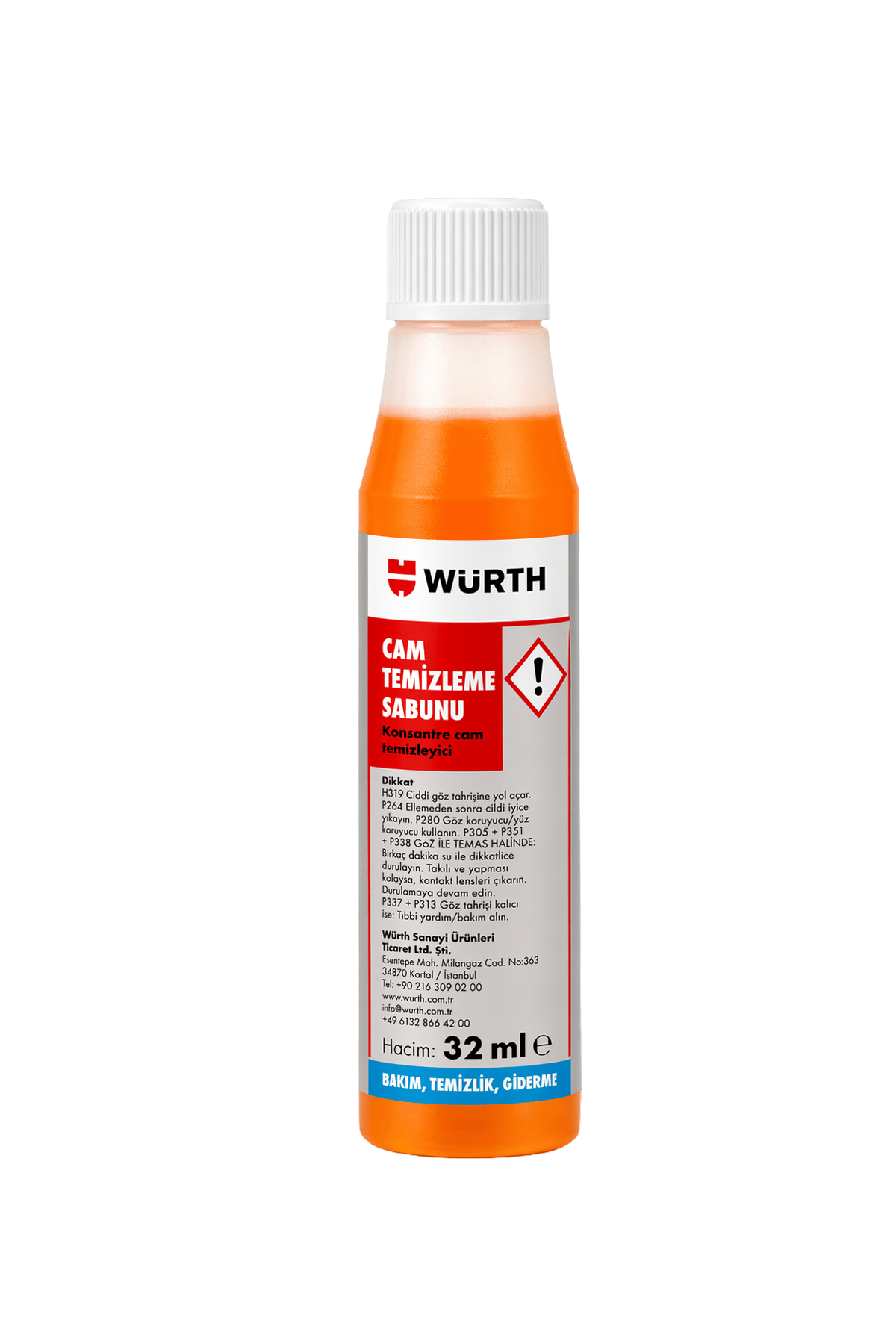 Würth Konsantre Cam Temizleme Sabunu 32 ml