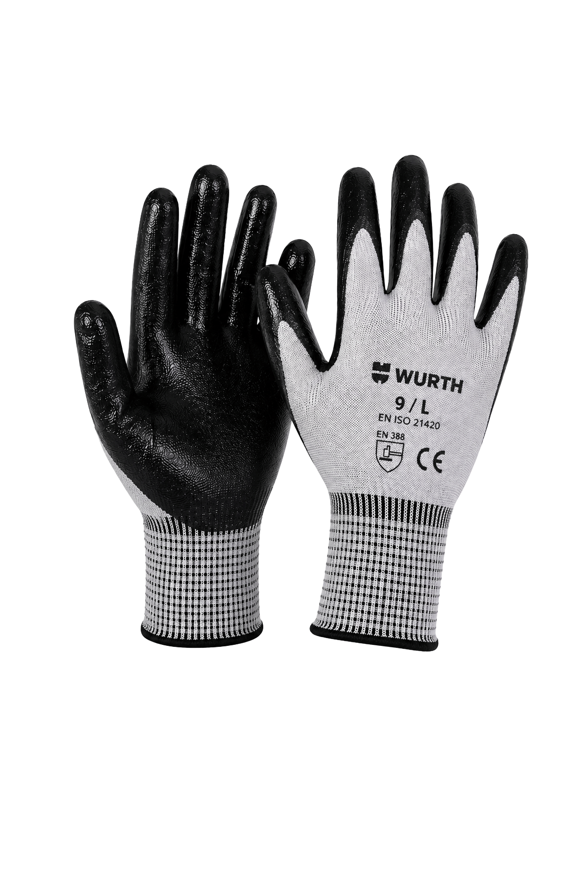 Würth TigerFlex Nitril Kaplı İş Eldiveni - 9/L Beden
