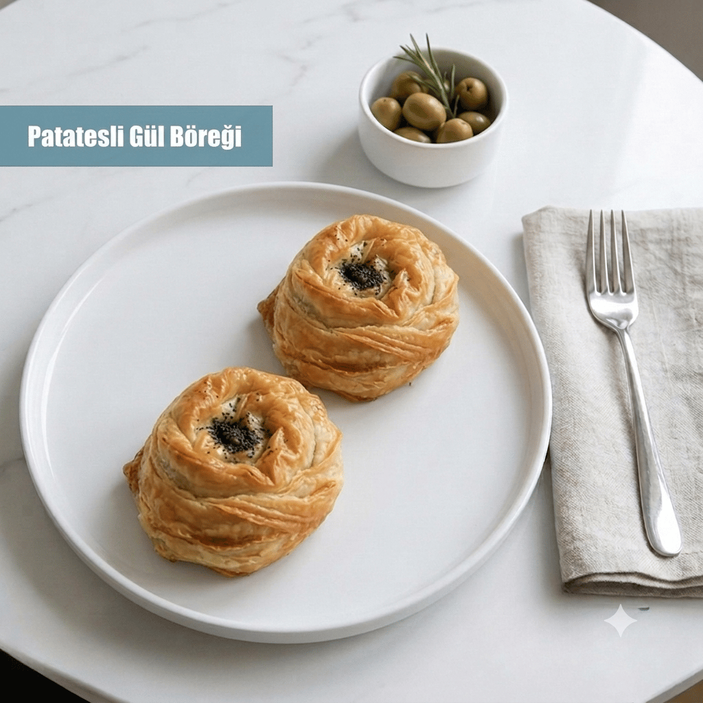 Patatesli Gül Böreği